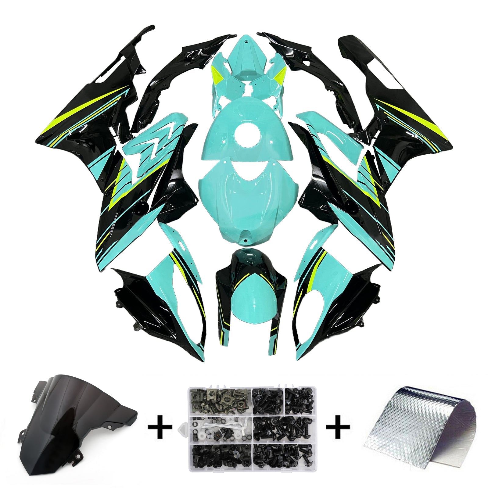 Kit de carénage d'injection pour BMW S1000RR 2015-2016 Carrosserie Plastique ABS