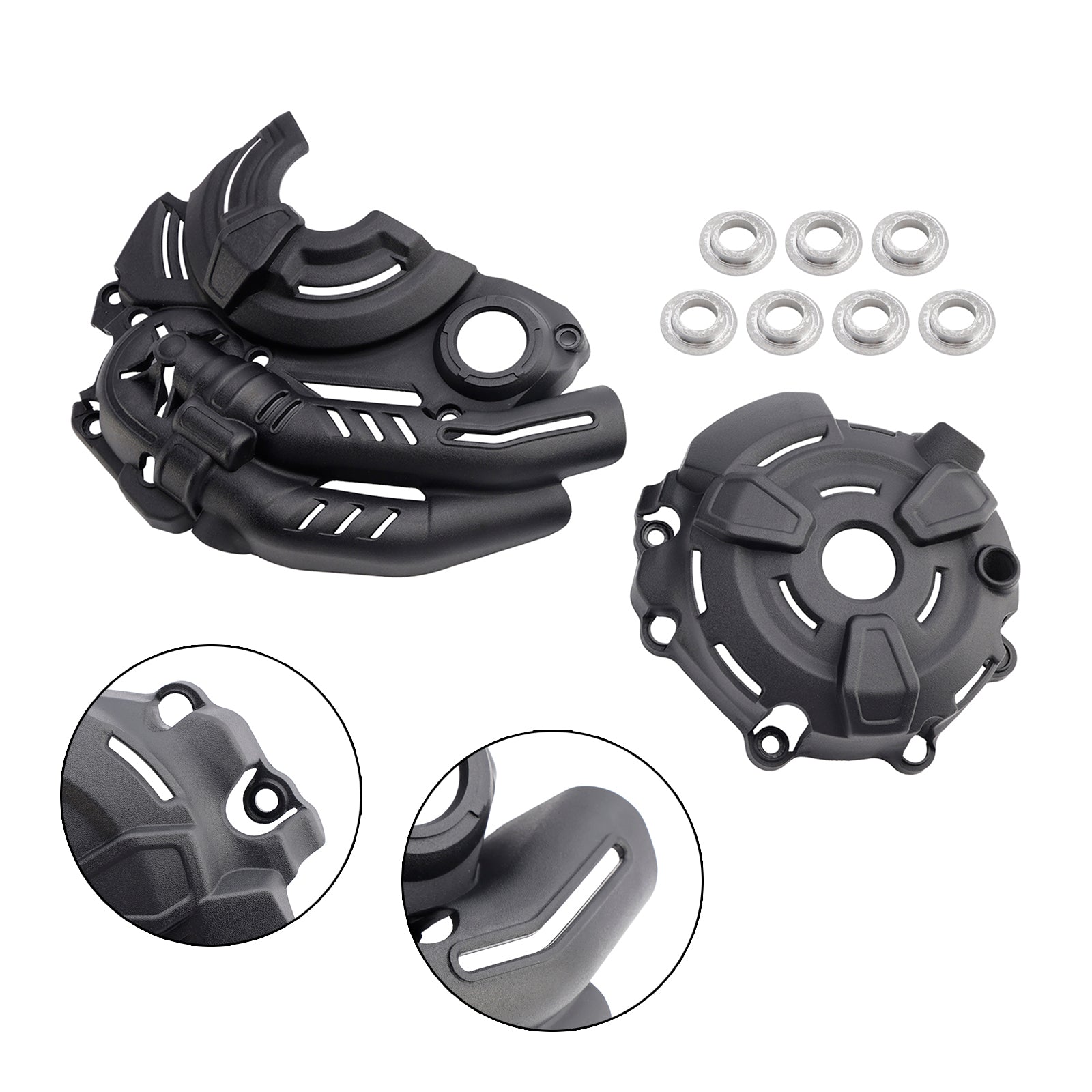 Protecciones de motor negro para Yamaha Tenere MT-07 XSR700