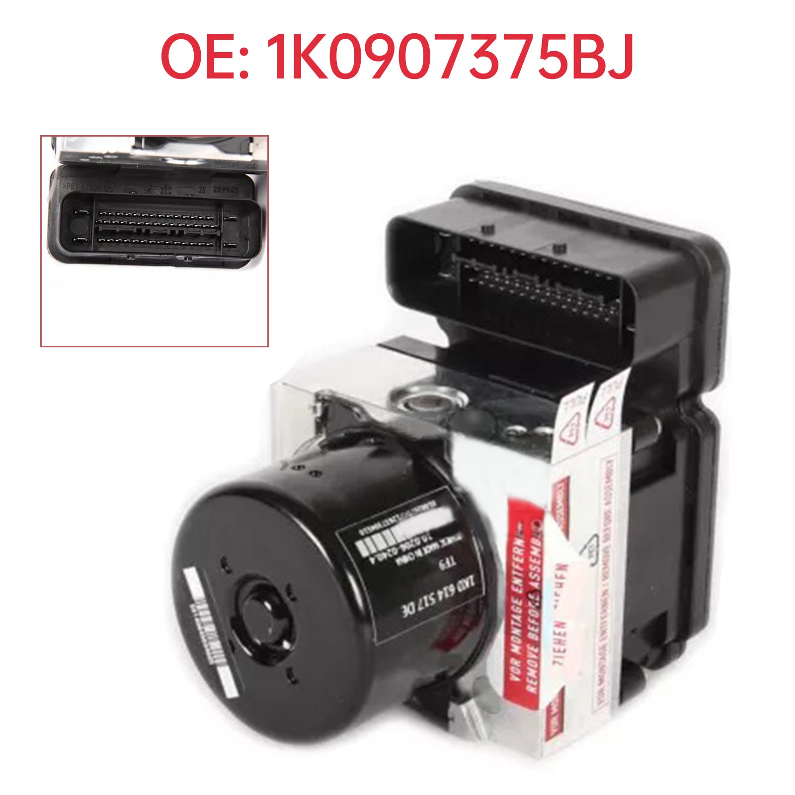 Zespół pompy hamulcowej ABS przeciwblokującej do VW Caddy 2011-2015 1K0907375BJ 1K0614517DE