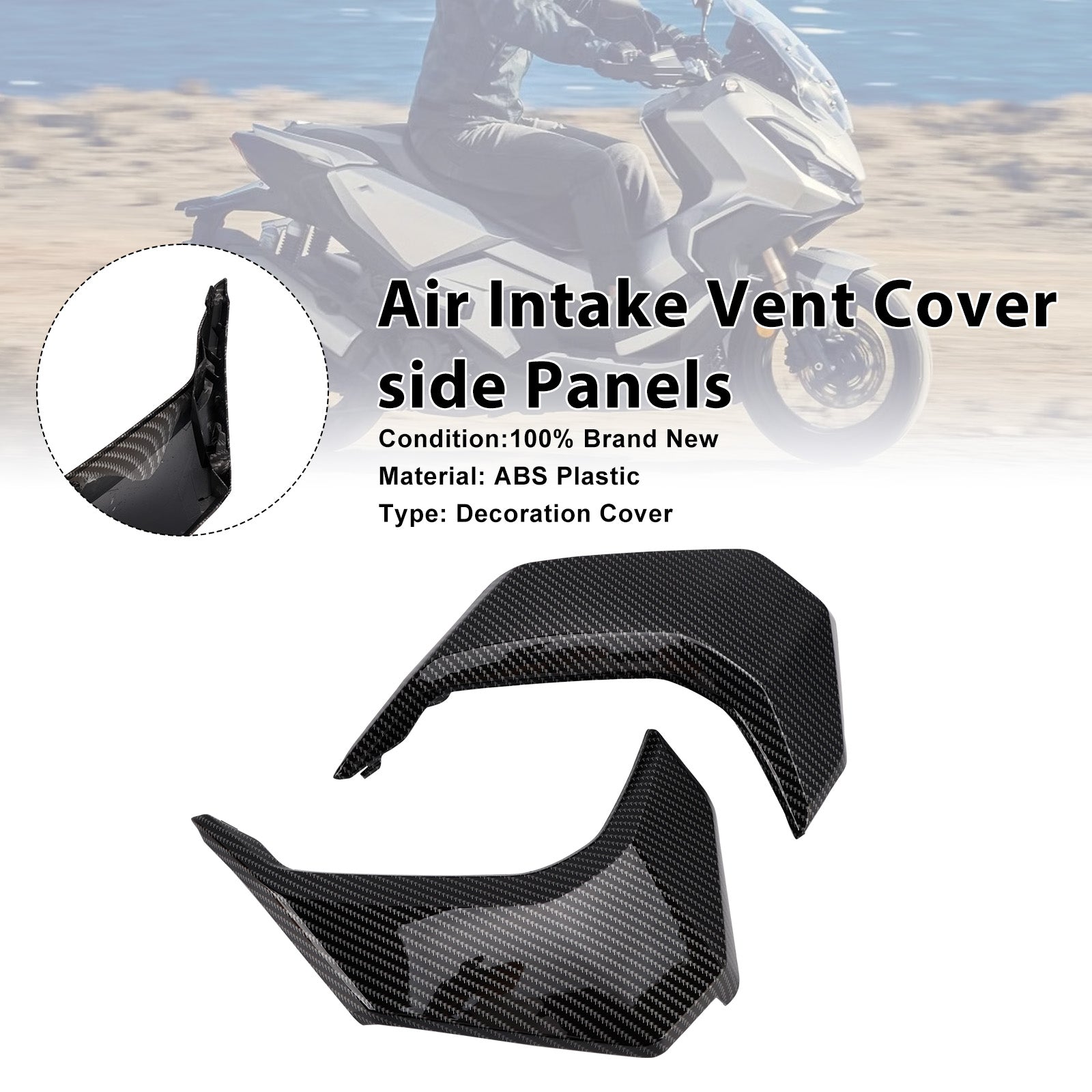 Afdekking voor luchtinlaatventilatie voor Honda ADV 350 (2022-2025) - Zijpanelen
