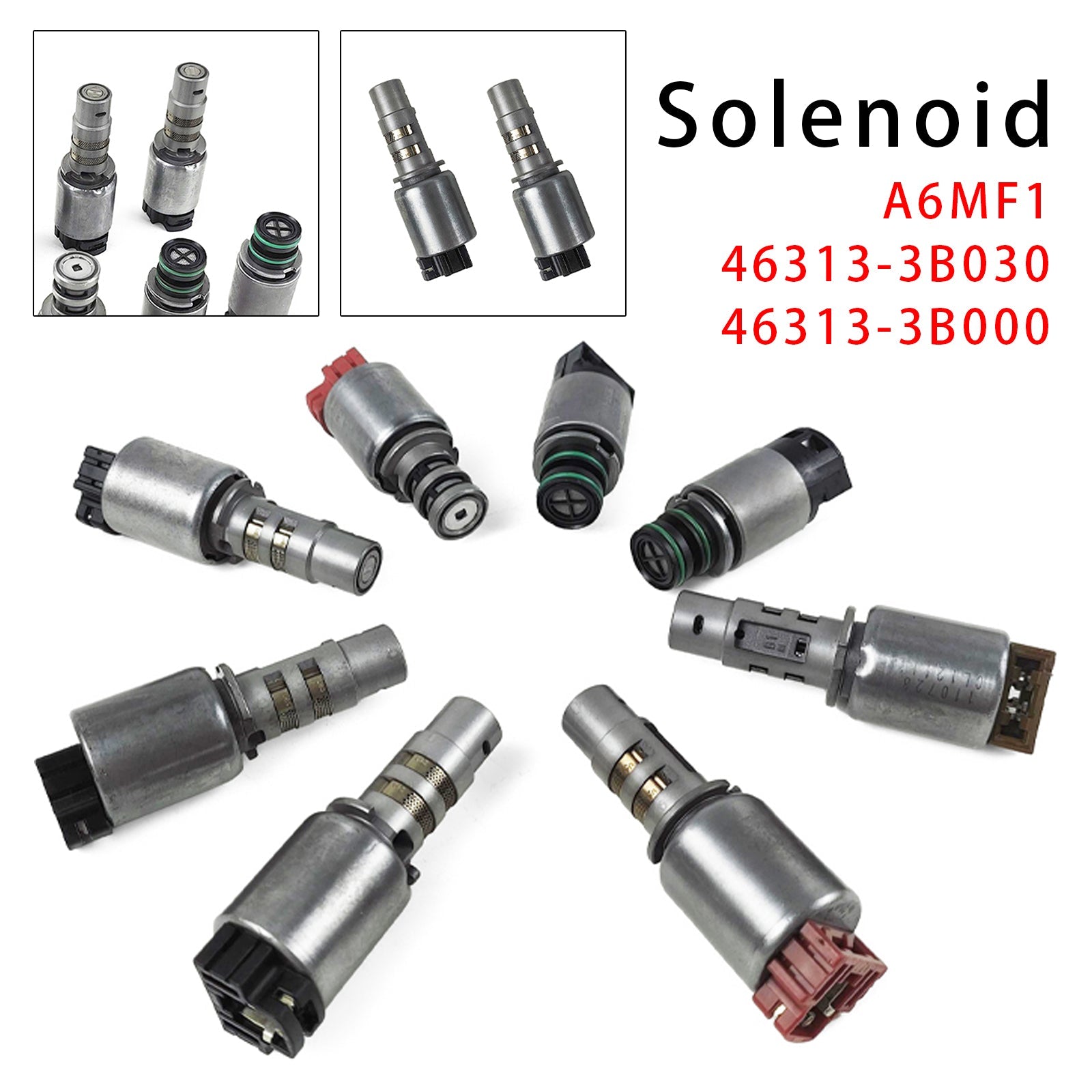 8 solénoïdes de transmission A6MF1 46313-3B030 46313-3B000 pour Hyundai Kia