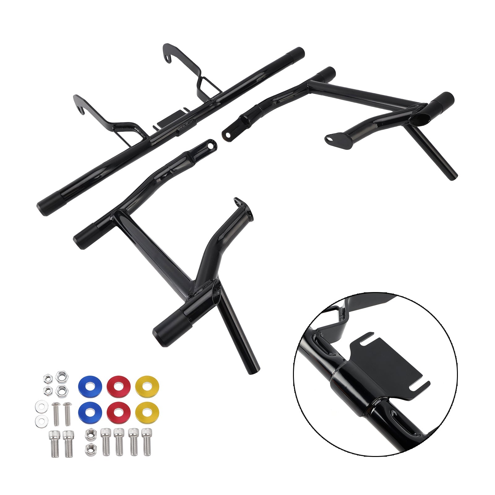 Kit de protection de moteur et de sacoches pour Road Glides 2014-2023, Street Glides, Road Glides FLHT FLHX, cadre, pare-chocs anti-collision, noir