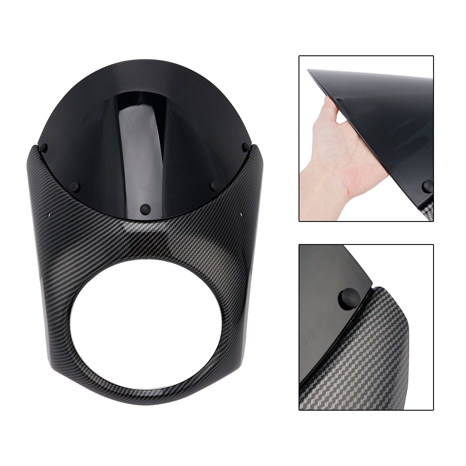 Fiera del parabrezza del faro per eliminatori Kawasaki 500 2024-2025