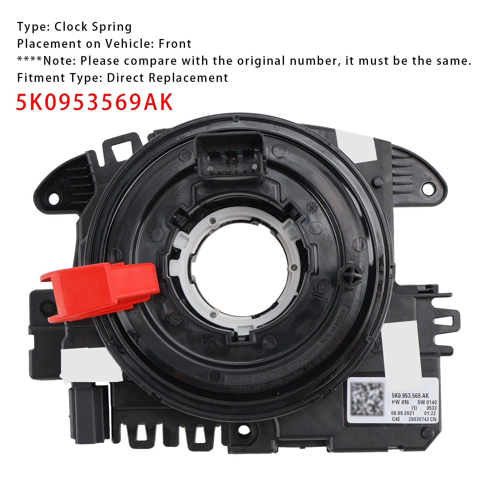 Spring de volante para VW Jetta Tiguan 5K0953569AK