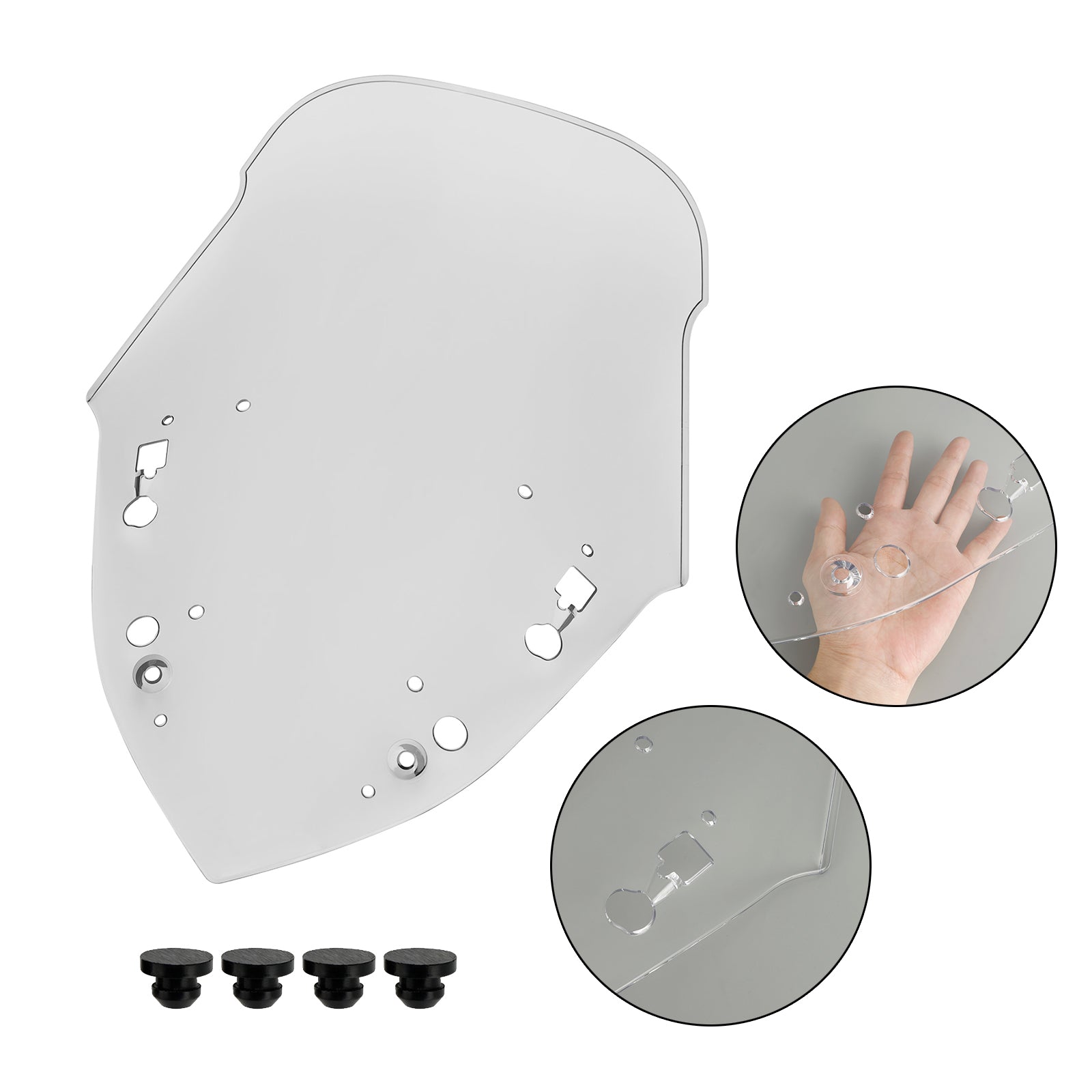 ABS Plastic Zapisz przednią szybę dla Yamaha X-Max 300 2017-2022