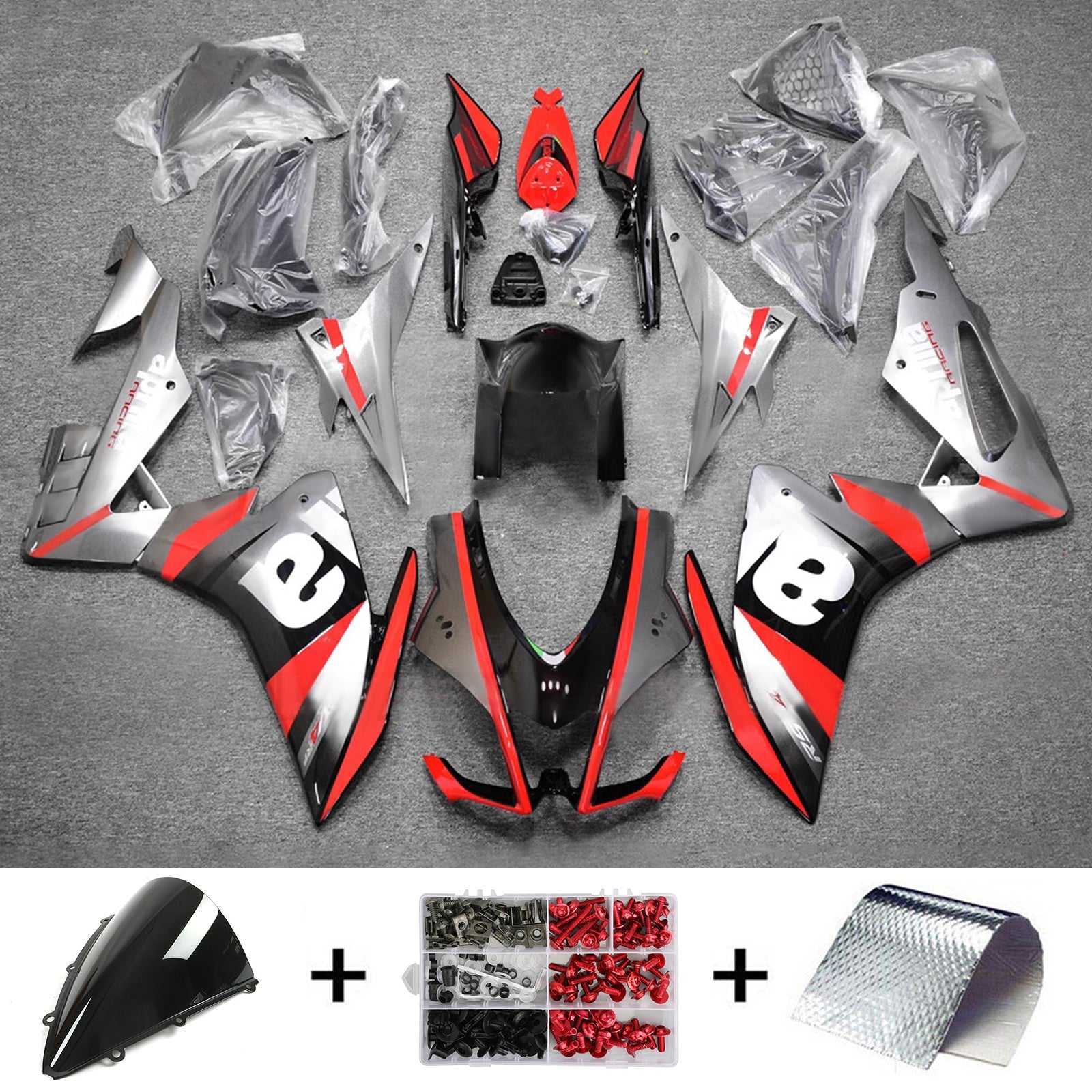 Kit de carénage d'injection Aprilia RSV4 1000 2016-2020 Carrosserie Plastique