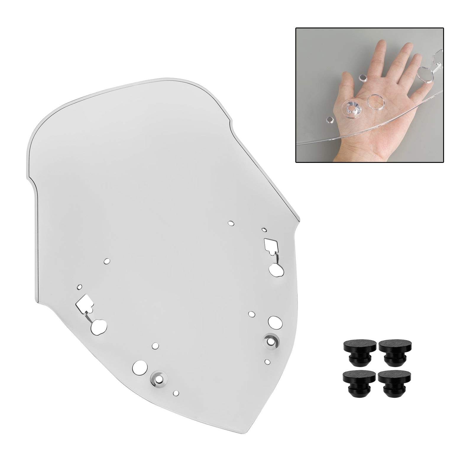 ABS Plastic Zapisz przednią szybę dla Yamaha X-Max 300 2017-2022