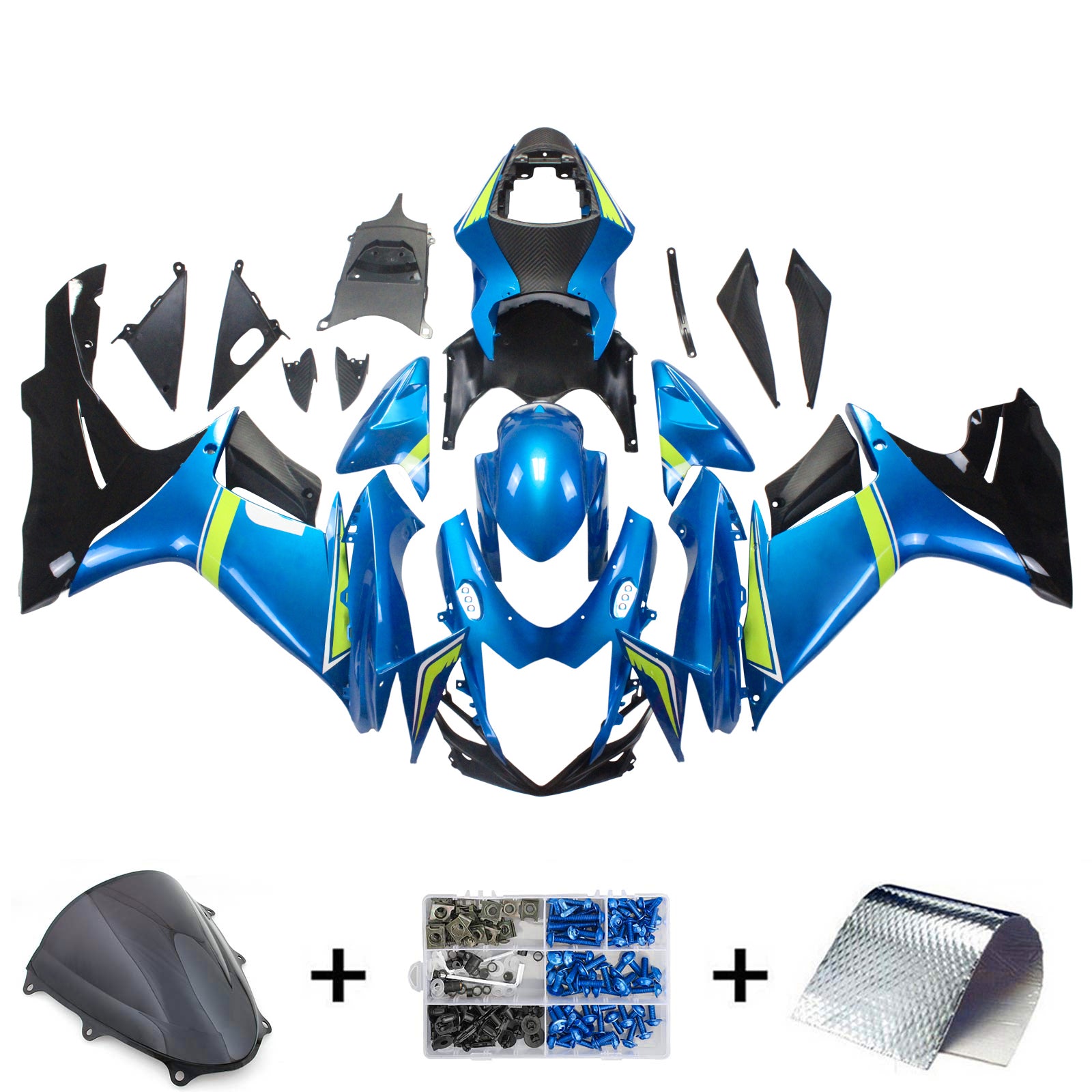 Kit de carénage par injection, carrosserie en plastique pour Suzuki GSXR600 GSXR750 2011-2026 K11
