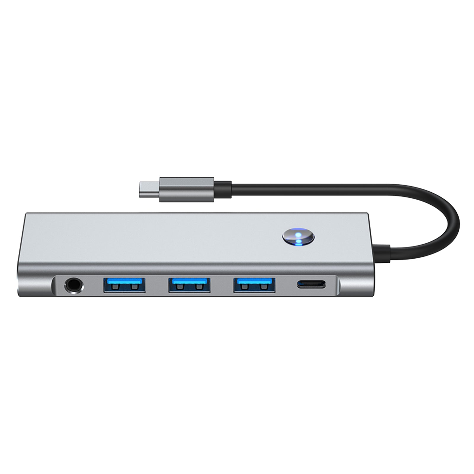 9 in 1 TYPE-C + USB3.0 USB2.0 HDMI SD/TF Audio Data Interface Hub-adapter PD100W