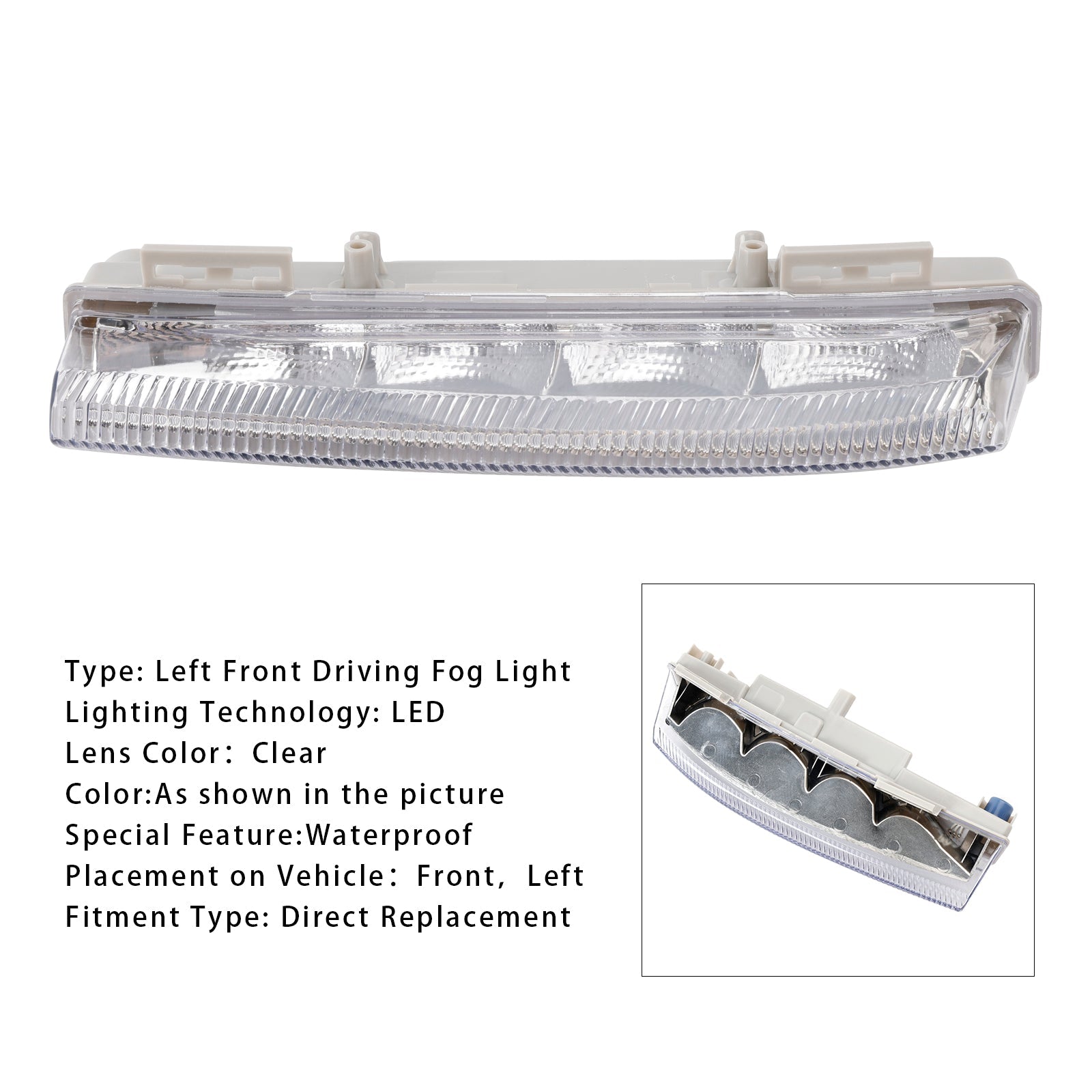 Leve LED dnevne meglenke za Mercedes Benz W204 S204 W212 2007–2014