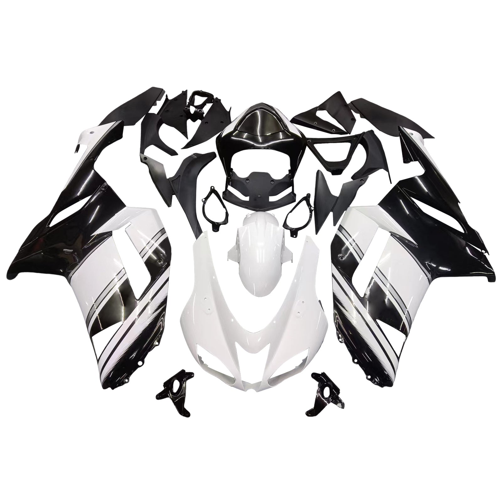 Kit de carénage à injection en plastique ABS pour Kawasaki ZX6R 636 2007-2008