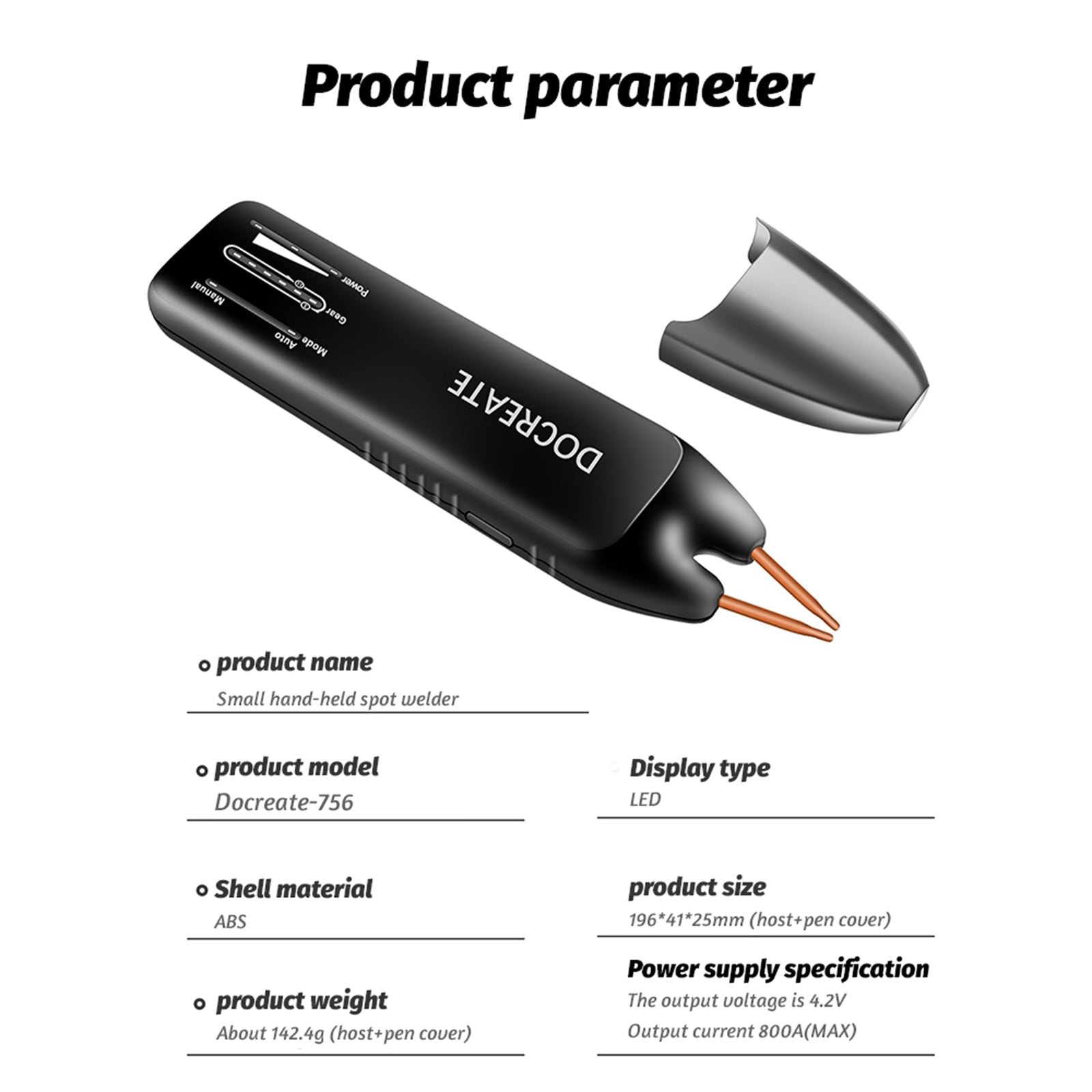 Mini outil de soudage par points portable Machine de soudage par batterie DIY 11 vitesses réglables