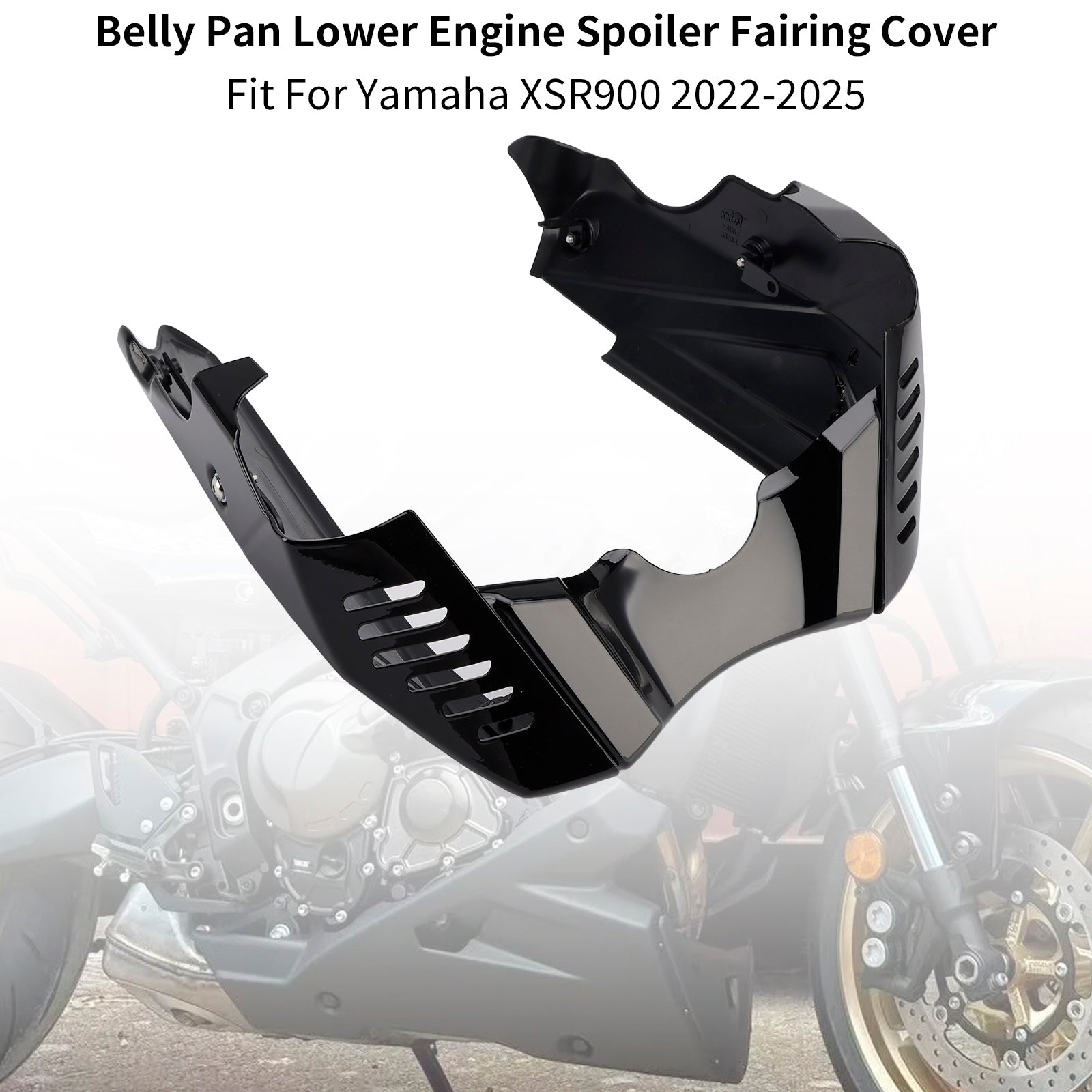 Sabot moteur inférieur et protection de carénage pour Yamaha XSR900 (2022-2025)