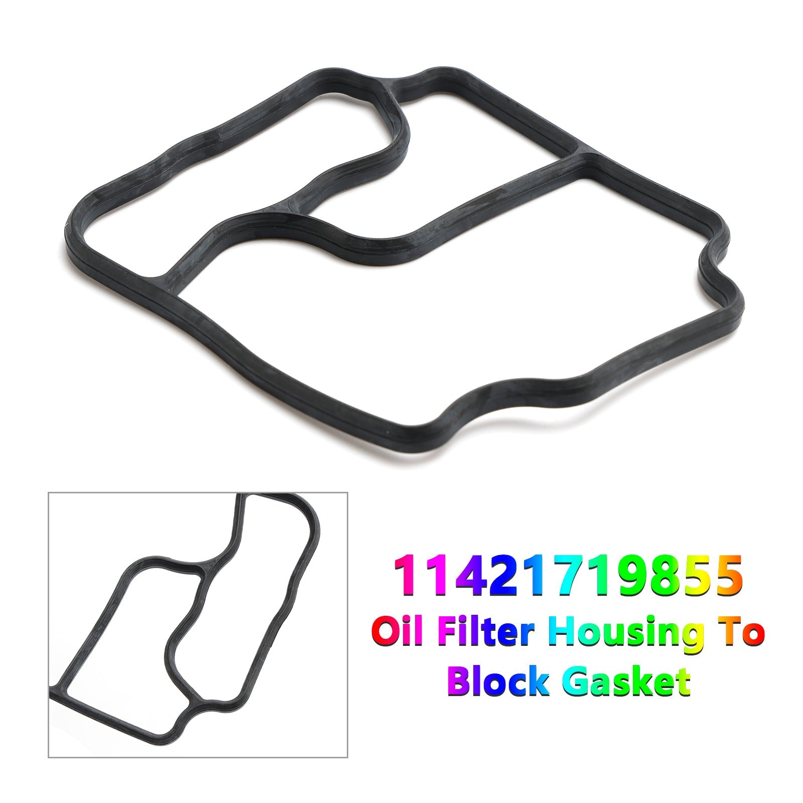 Joint de boîtier de filtre à huile pour bloc 11421719855 pour BMW E36 E46 Série 3 Z3 Z4