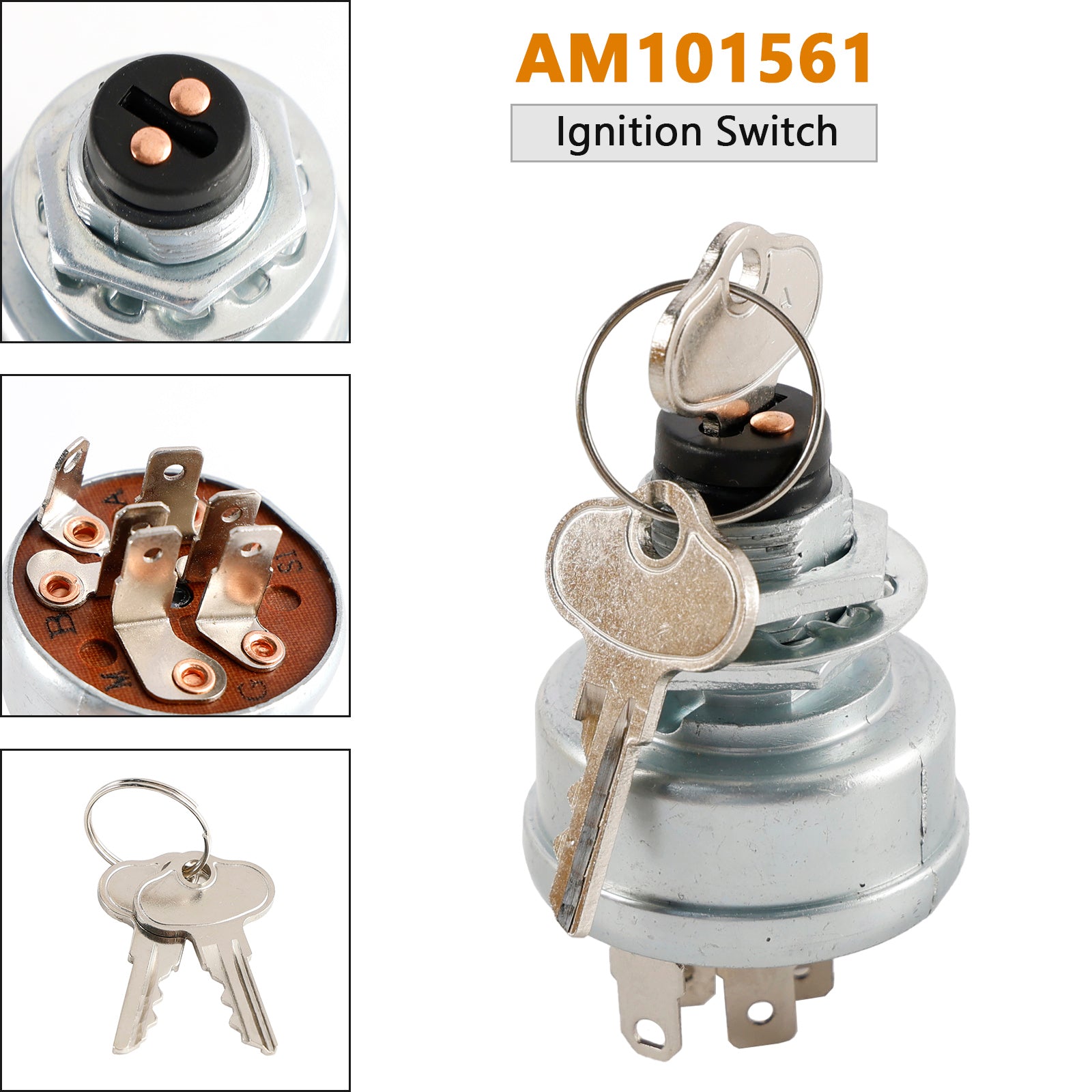 Interruptor de encendido AM101561 TCA22740 para John Deere 130 165 170 180 185 F912 F915