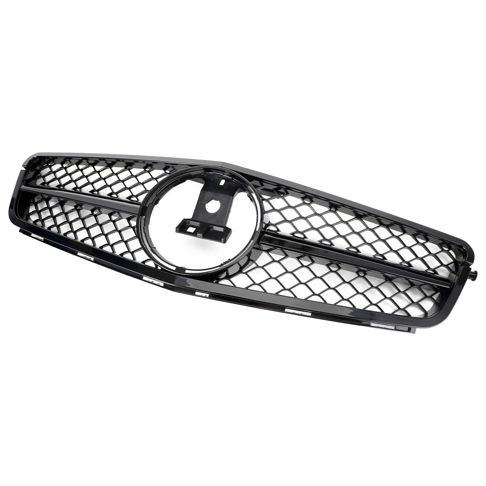 Front Bumper Grille Grill Pour C-Class Benz W204 C300 C350 2008-2014 w/LED