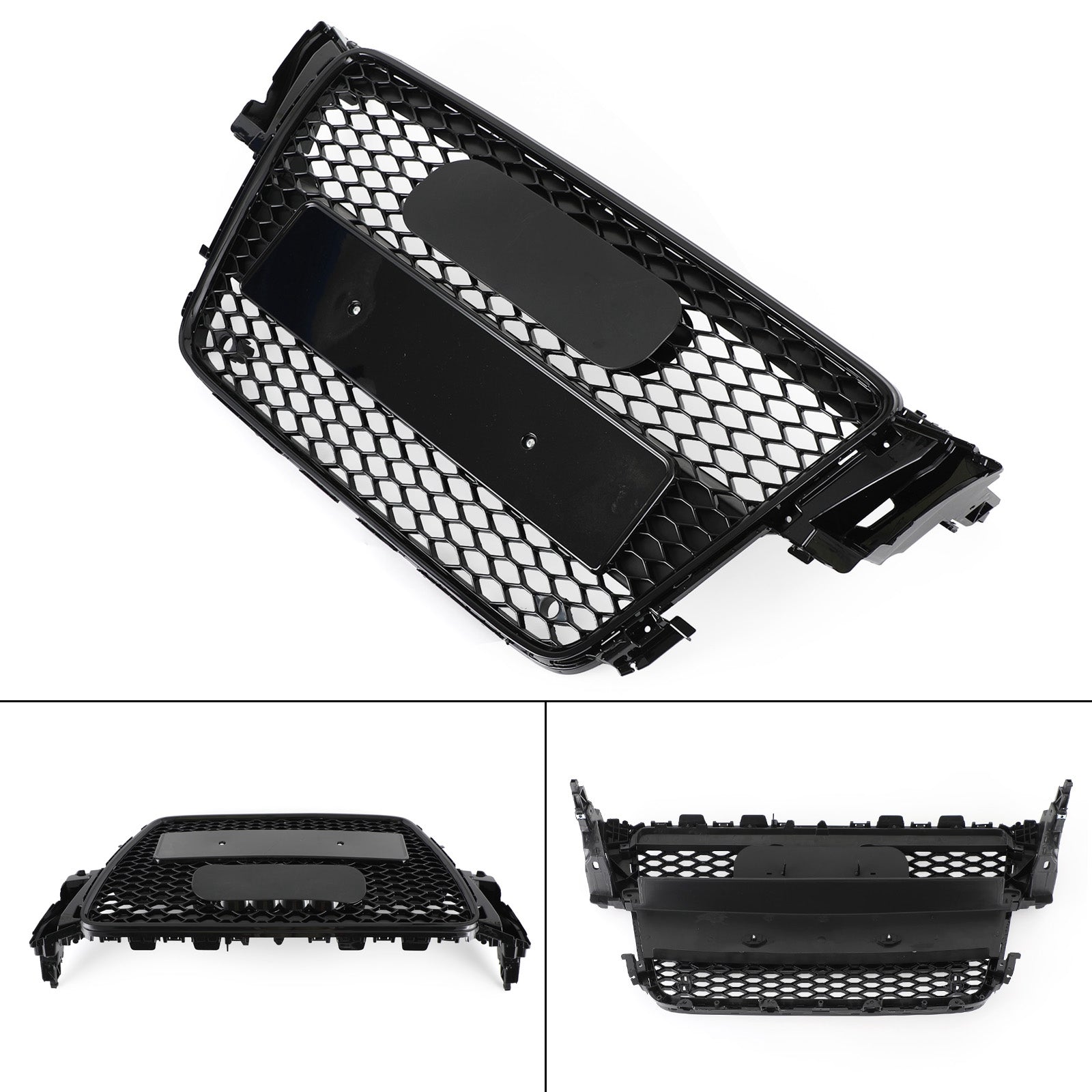 Maska w stylu RS5 Henycomb Sportowa siatka Grille Grill Pasuje do AUDI A5 S5 B8 2008-2012