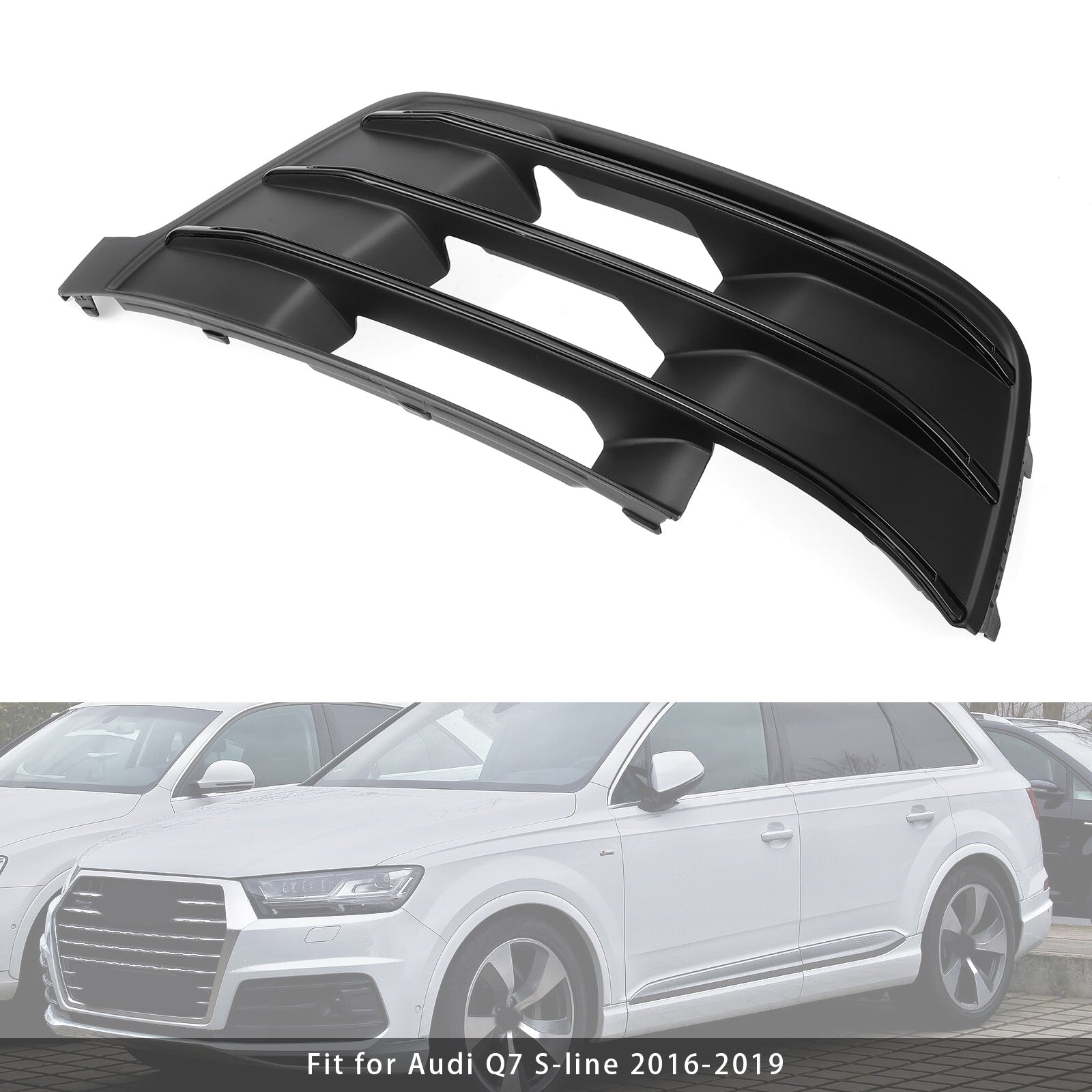 Origineel Fog Light Grid aan de linkerkant voor Audi Q7 S-Line 2016-2019 4M0807681D