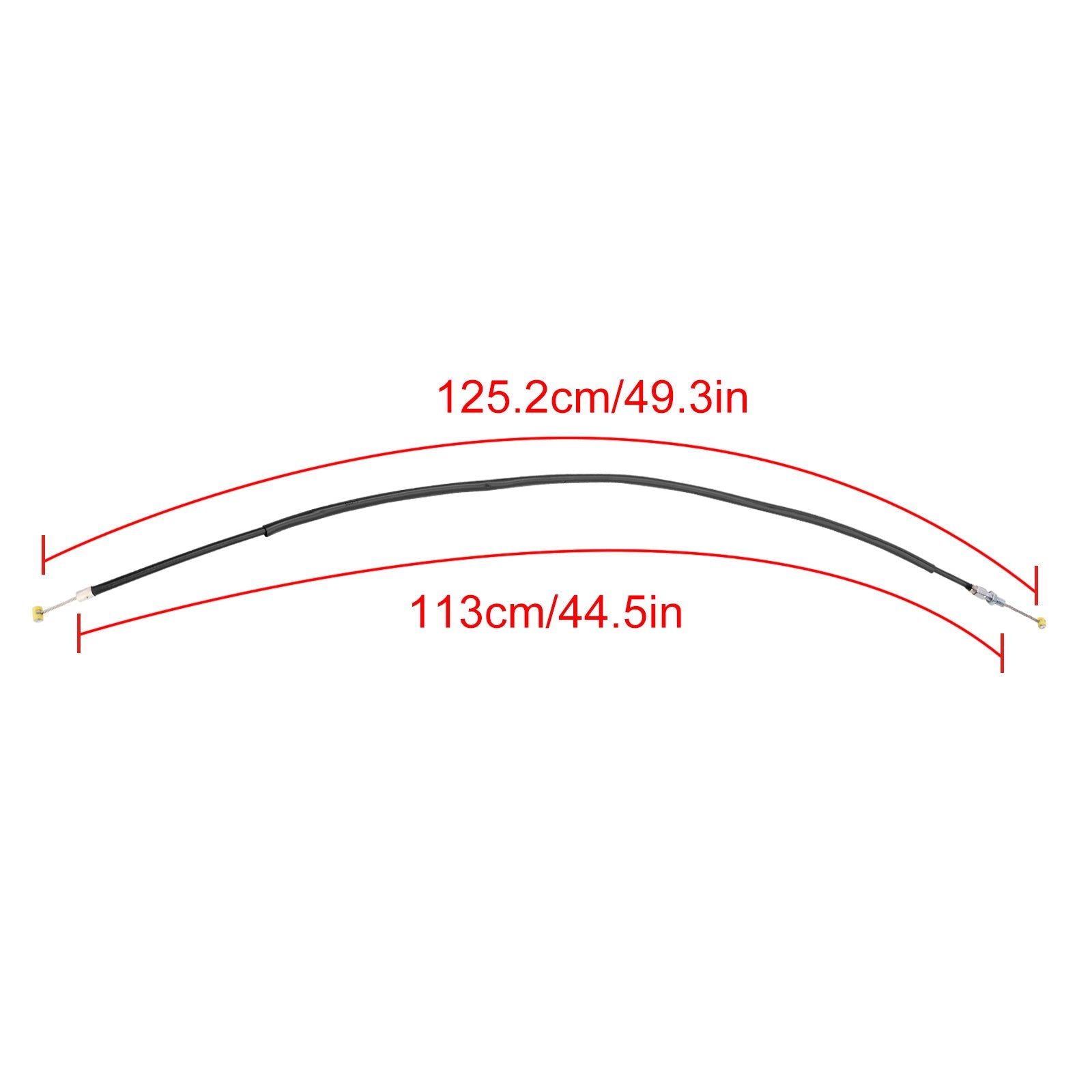 Črni rezervni kabel za motocikle Suzuki GSXR1000 2009-2016