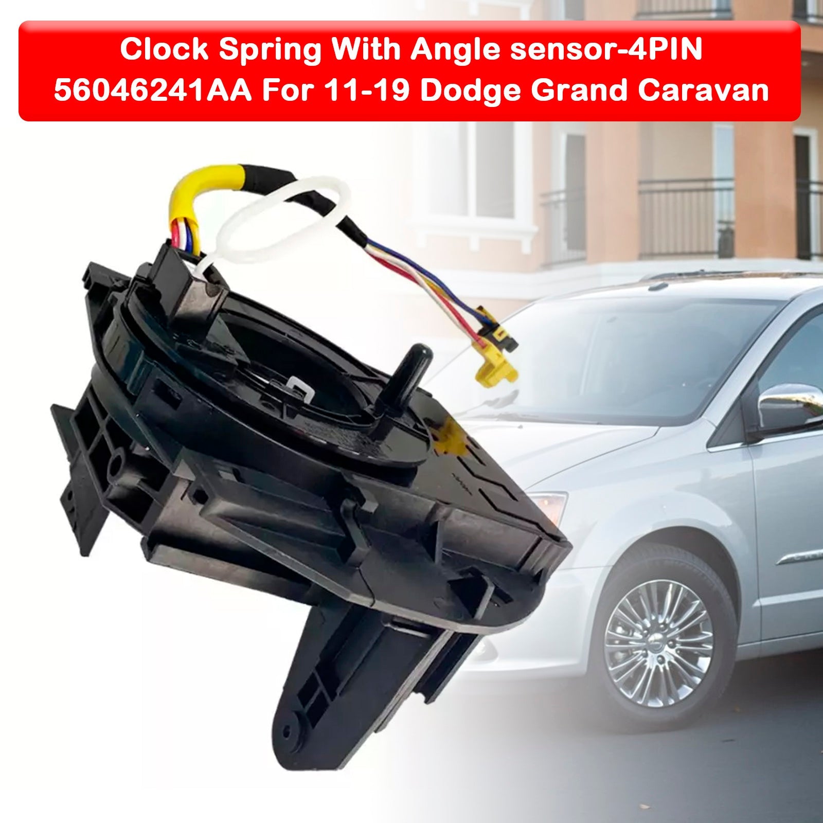 Spring orologio con Angel Sensor-4 Pins 56046241aa per Dodge Grand Caravan Voyage RT