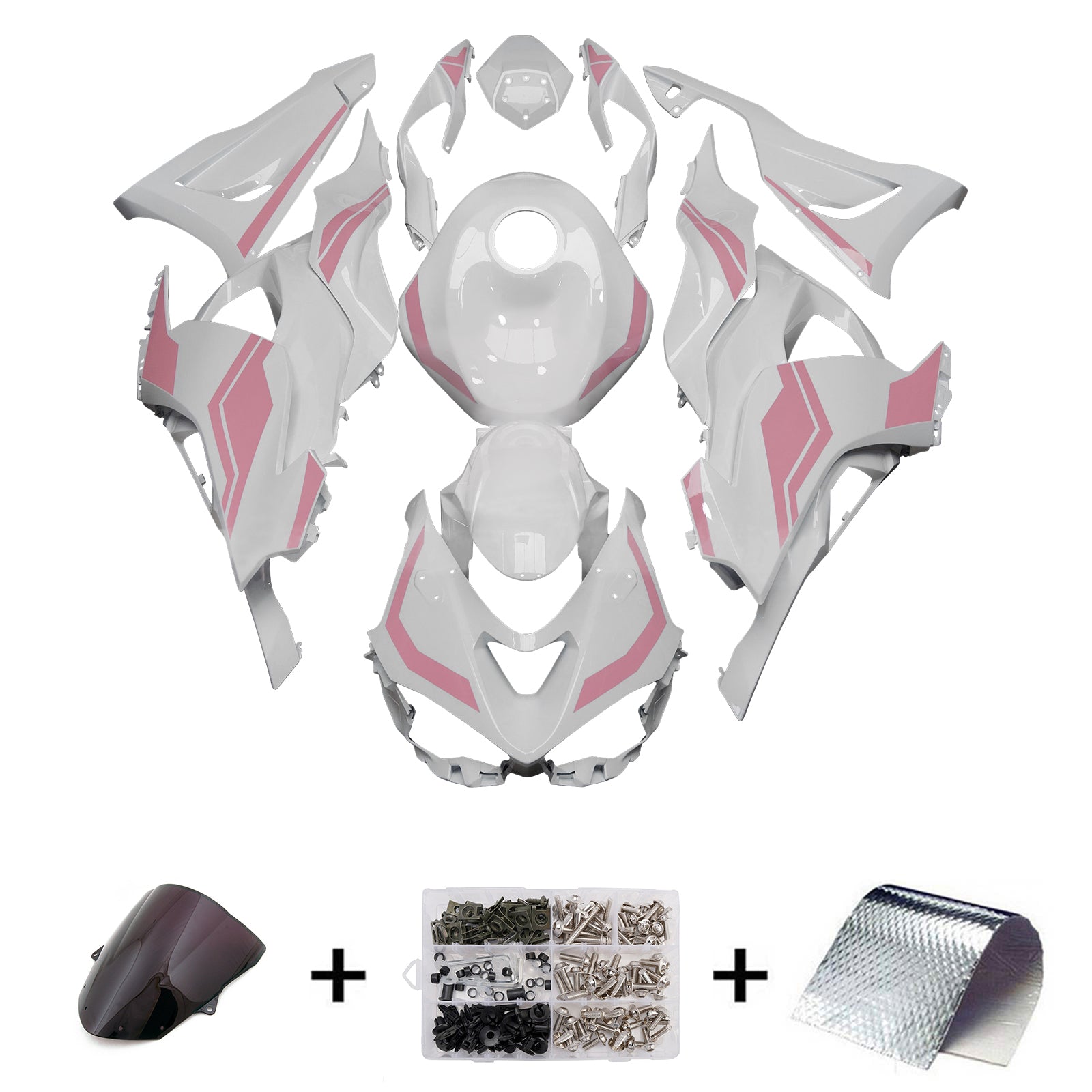 Zestaw owiewki wtrysku, plastikowy korpus ABS dla Kawasaki ZX-6R 2024-2025