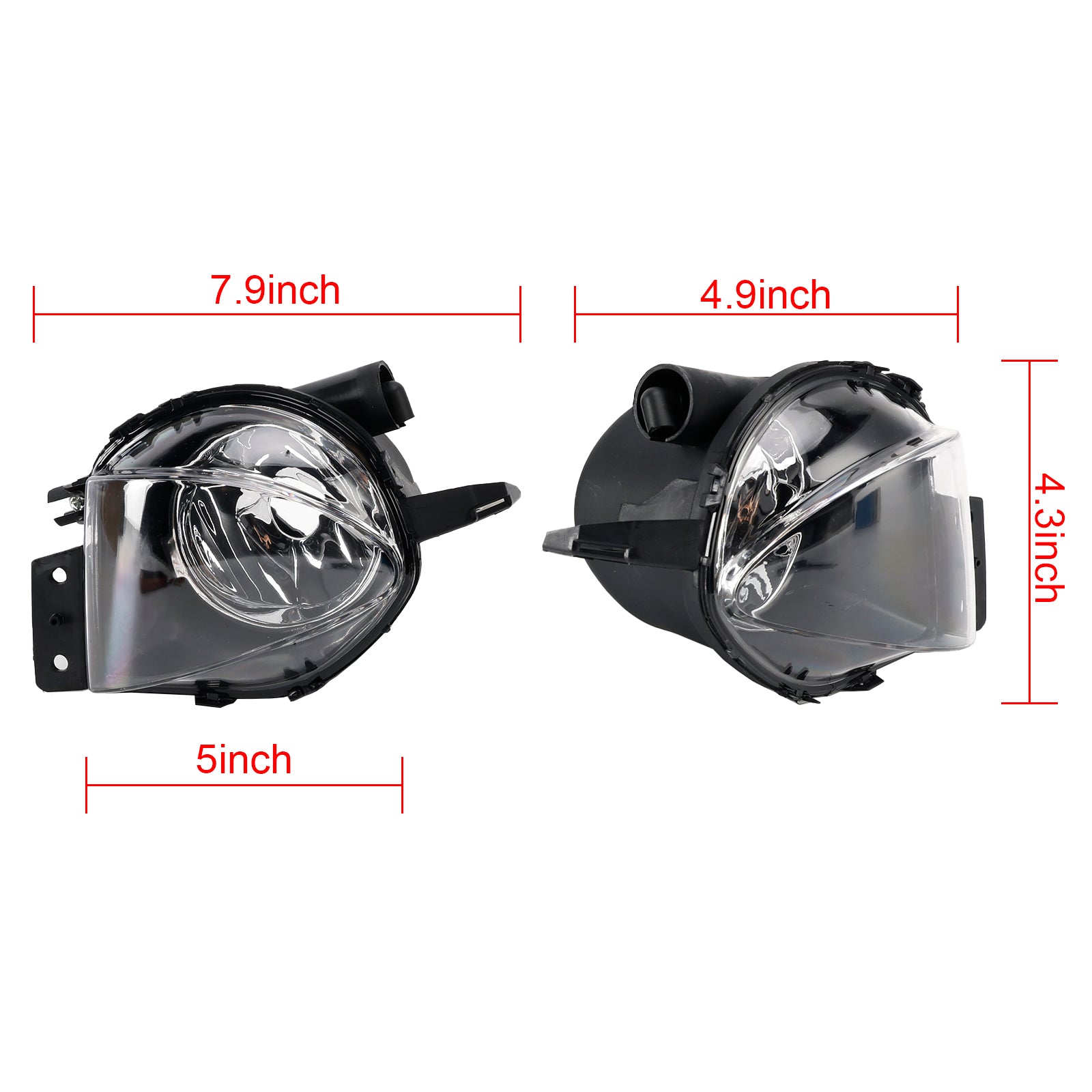 Par de luces antiniebla delantera con bombillas para la serie BMW E90 3 (2006-2008)