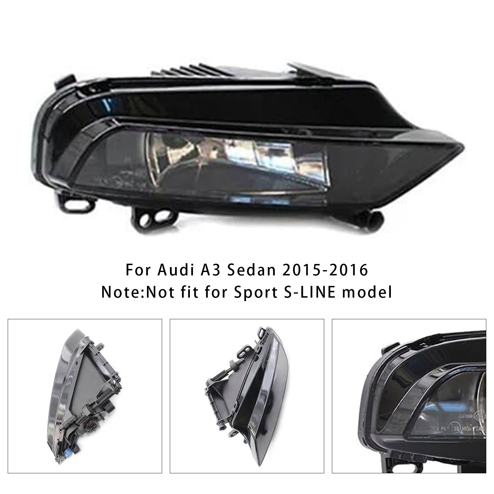 Požarna megla lučka pred desno z žarnicami 8v0941700b za Audi A3 Sedan 2015-2016