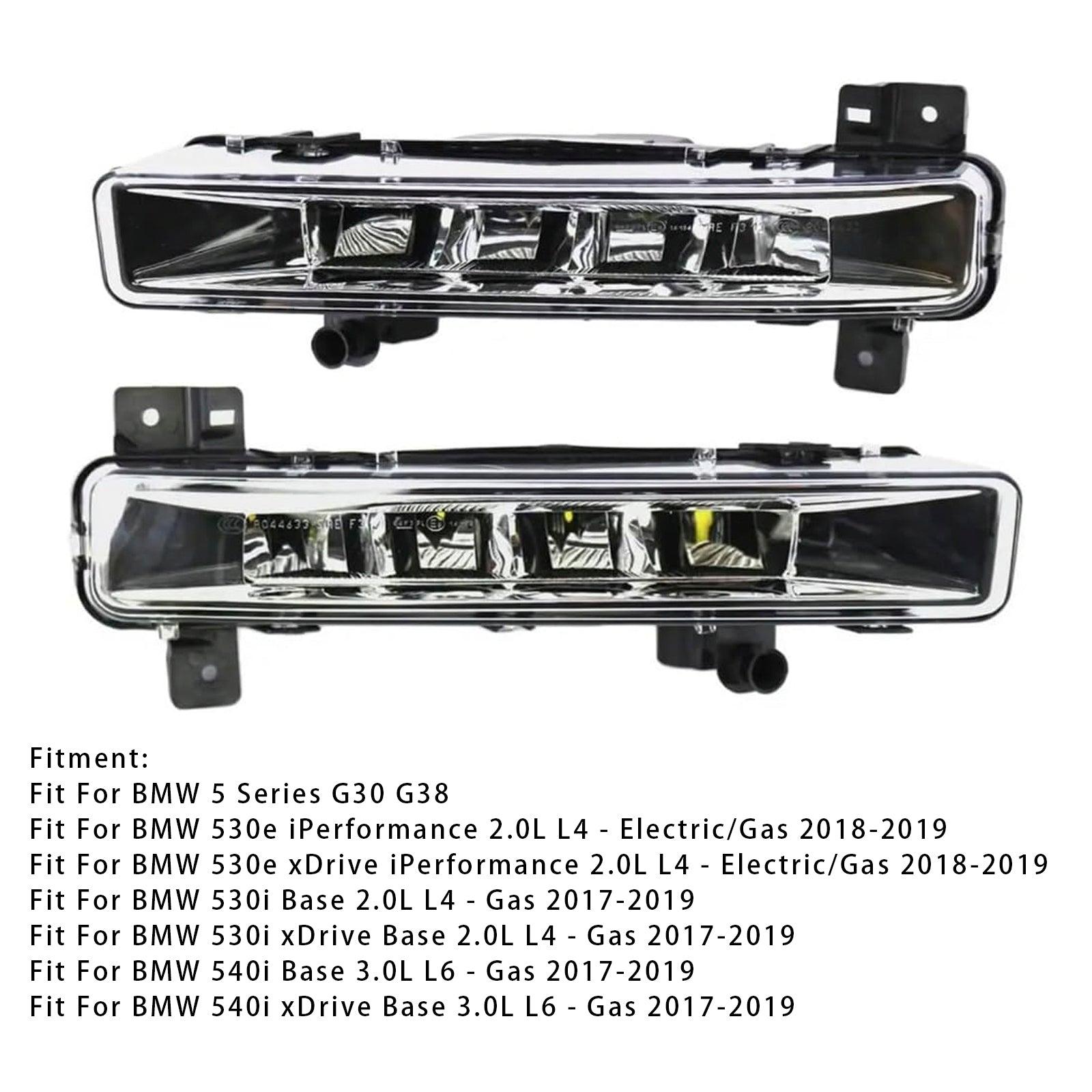 Coppia di luci della nebbia anteriore prima senza lampadina per BMW X1 E84 2009-2015 63172993526