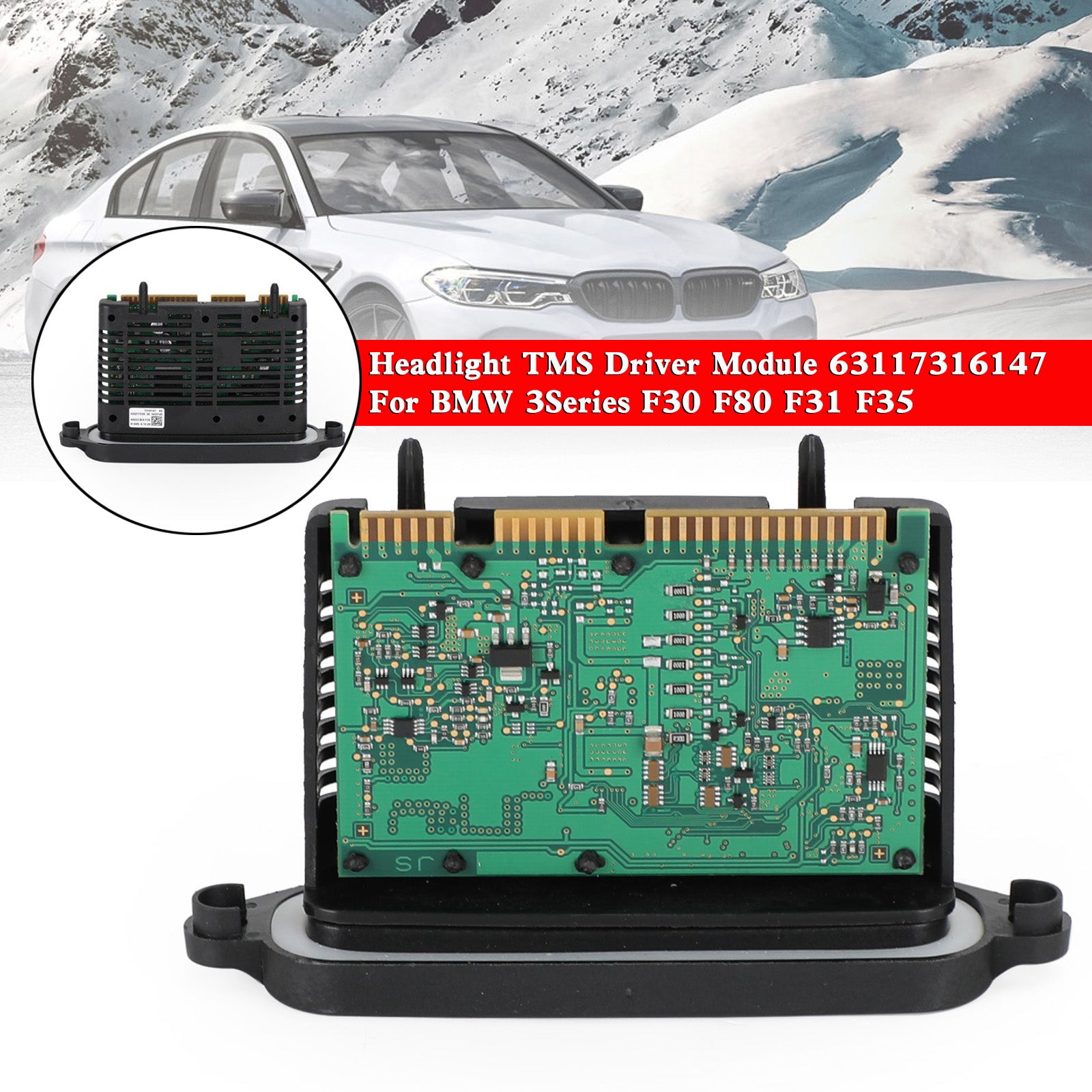 TMS razsvetljavi pilotni modul 63117316147 za BMW F32 F33 F36 F15 F16 F10 F11 F18 Generic