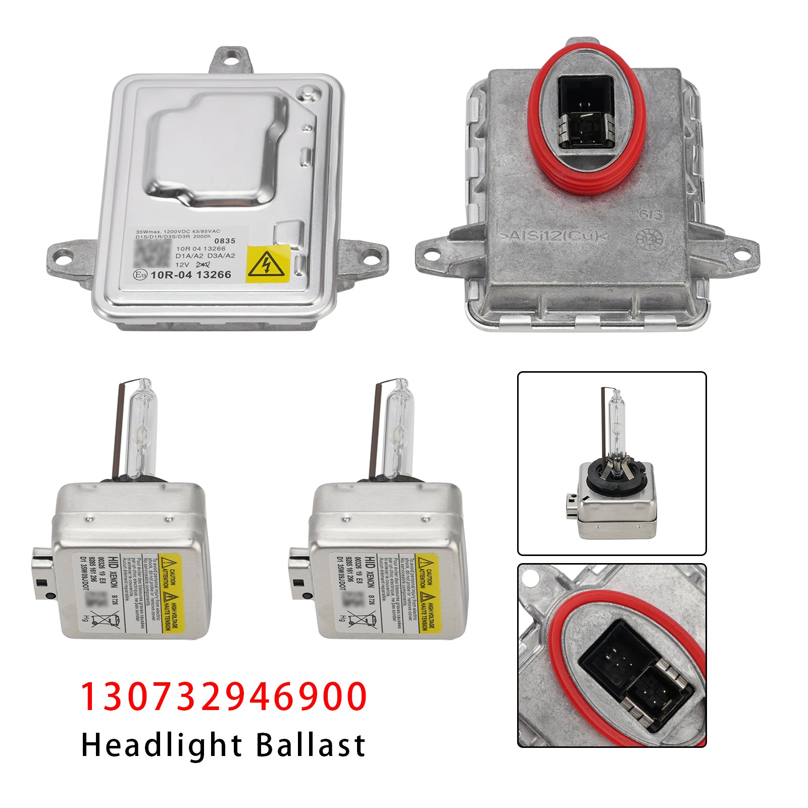 Kit de ballast xénon, unité de contrôle HID et ampoules D3S pour Jeep Cherokee 2014-2018