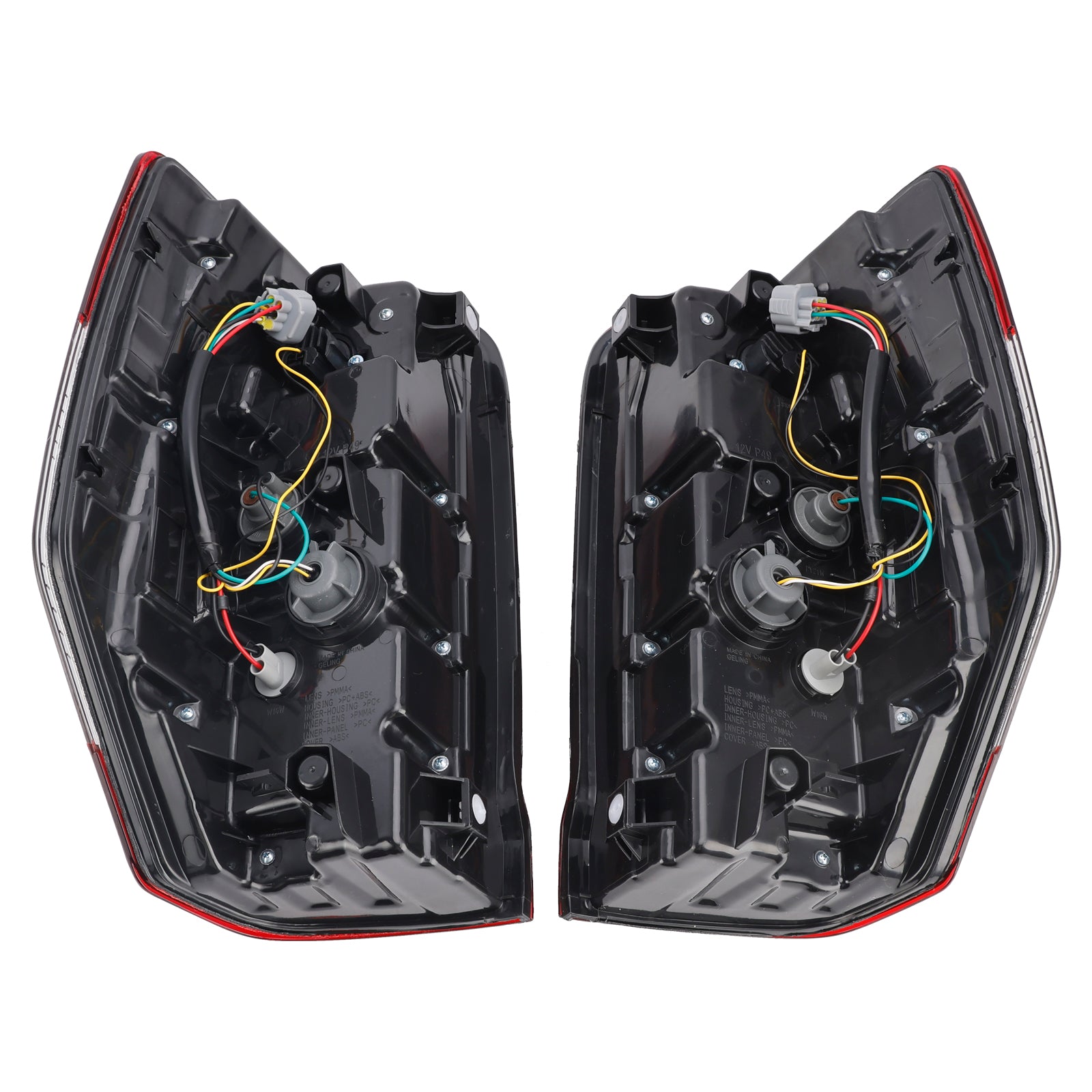 Juego de luces traseras con bombillas para Mitsubishi L200 Triton (2019 2020 2021 2022 2023) - Reemplazo directo & Luz de posición - Blanco cálido