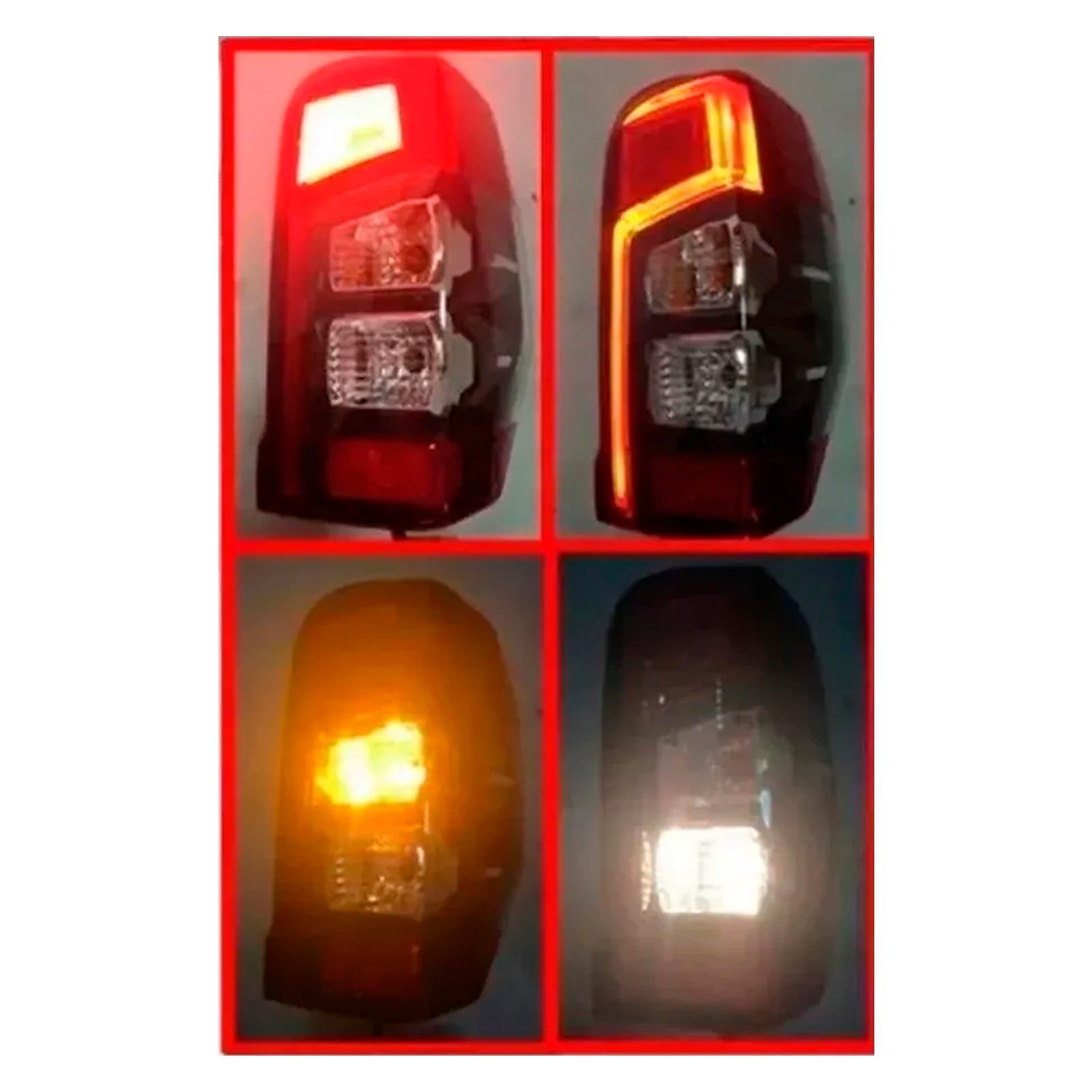 Par de pilotos traseros con bombilla para Mitsubishi Triton L200 2019-2023