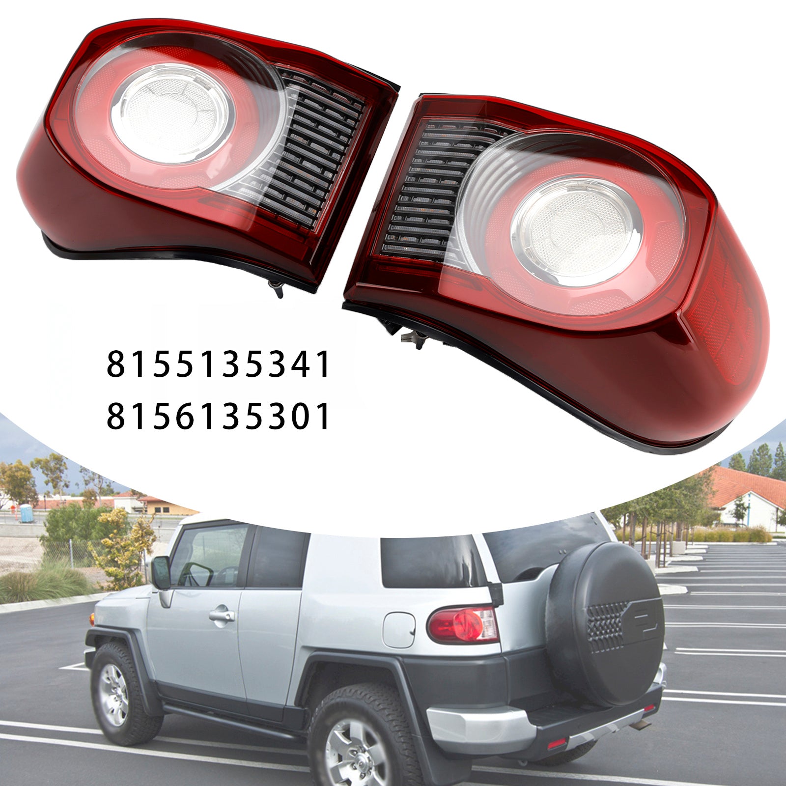 Retro sinistro e destro a LED per FJ Cruiser Trail Team Special Edition 2008 8155135341 8156135301 a2800169