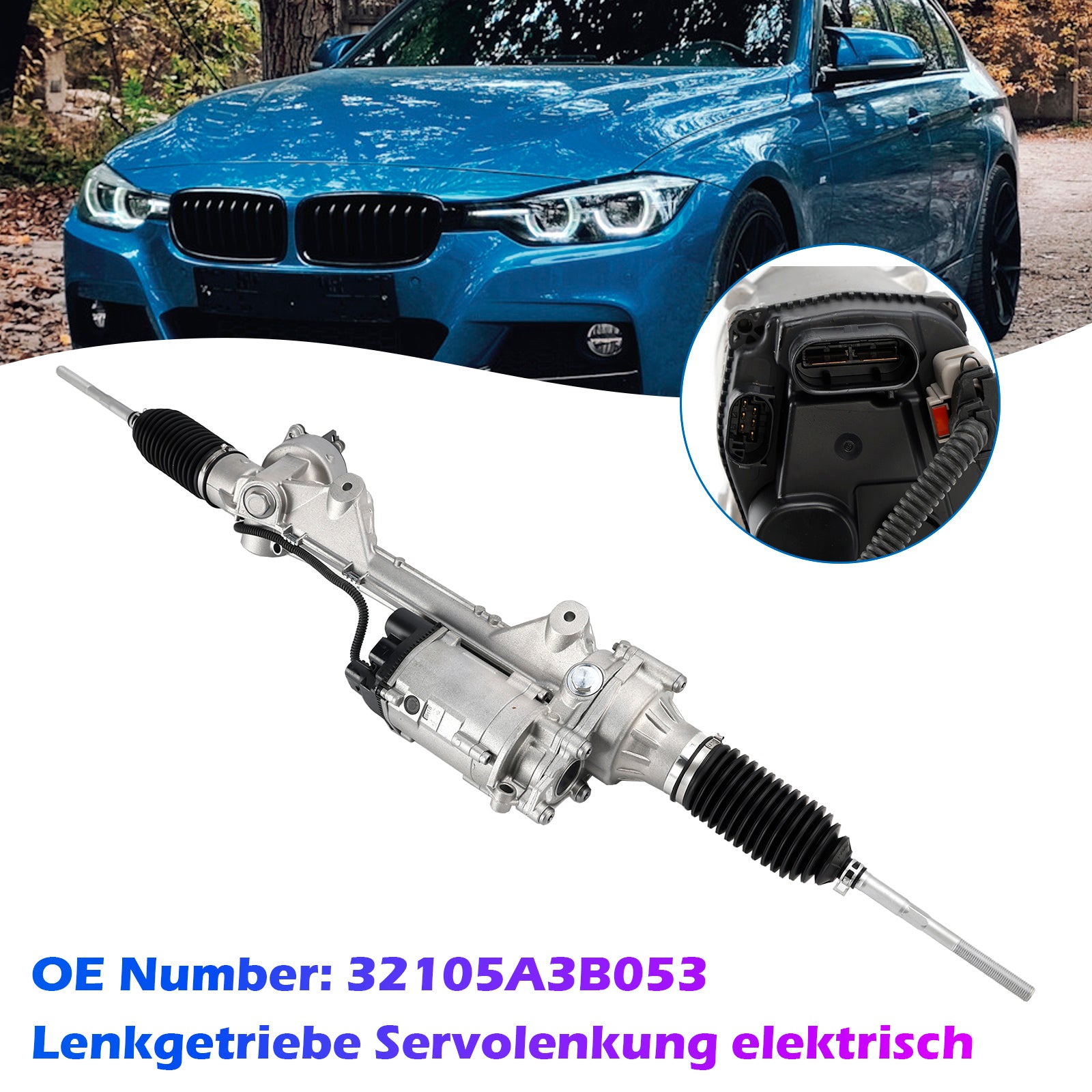 Sähköinen ohjaustehostin BMW F20 F30 (2012-2018) takavetoisille autoille - Osanumero 32105A3B053
