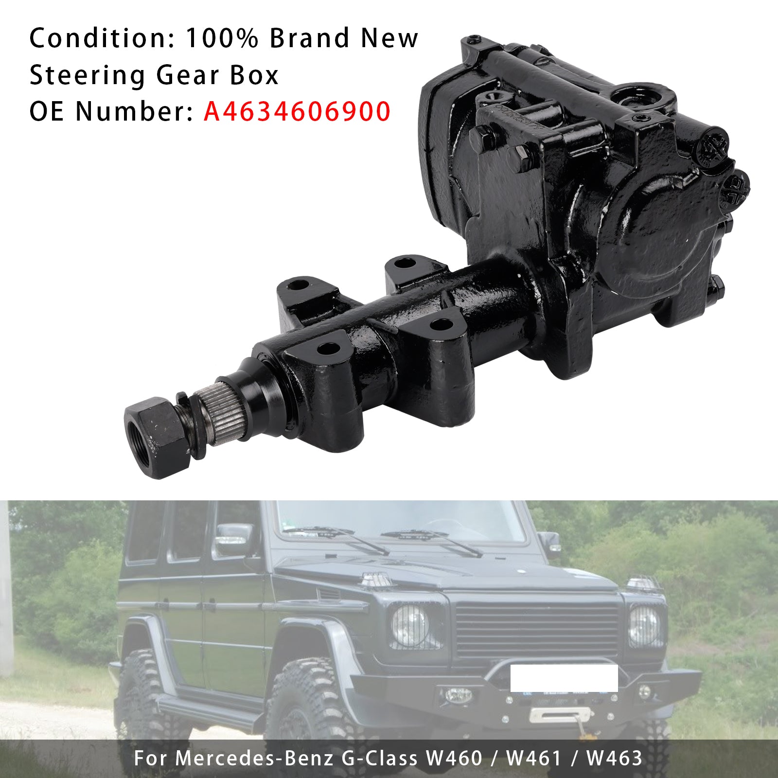 Boîtier de direction pour Mercedes Classe G W460 W461 W463 A4634606900 A4614610001H