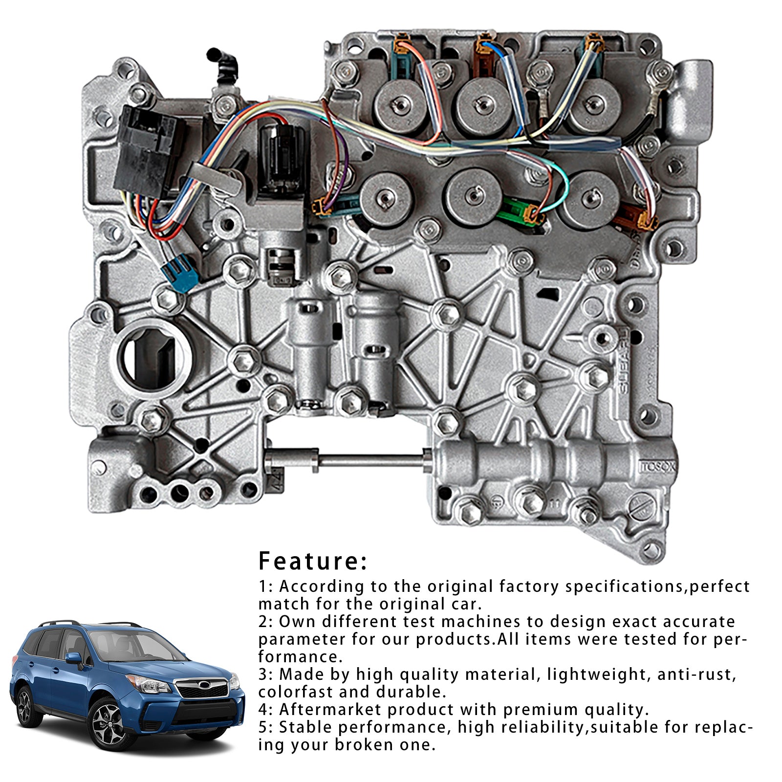 Corps de soupape de transmission Subaru Forester Outback Impreza 4EAT avec solénoïdes