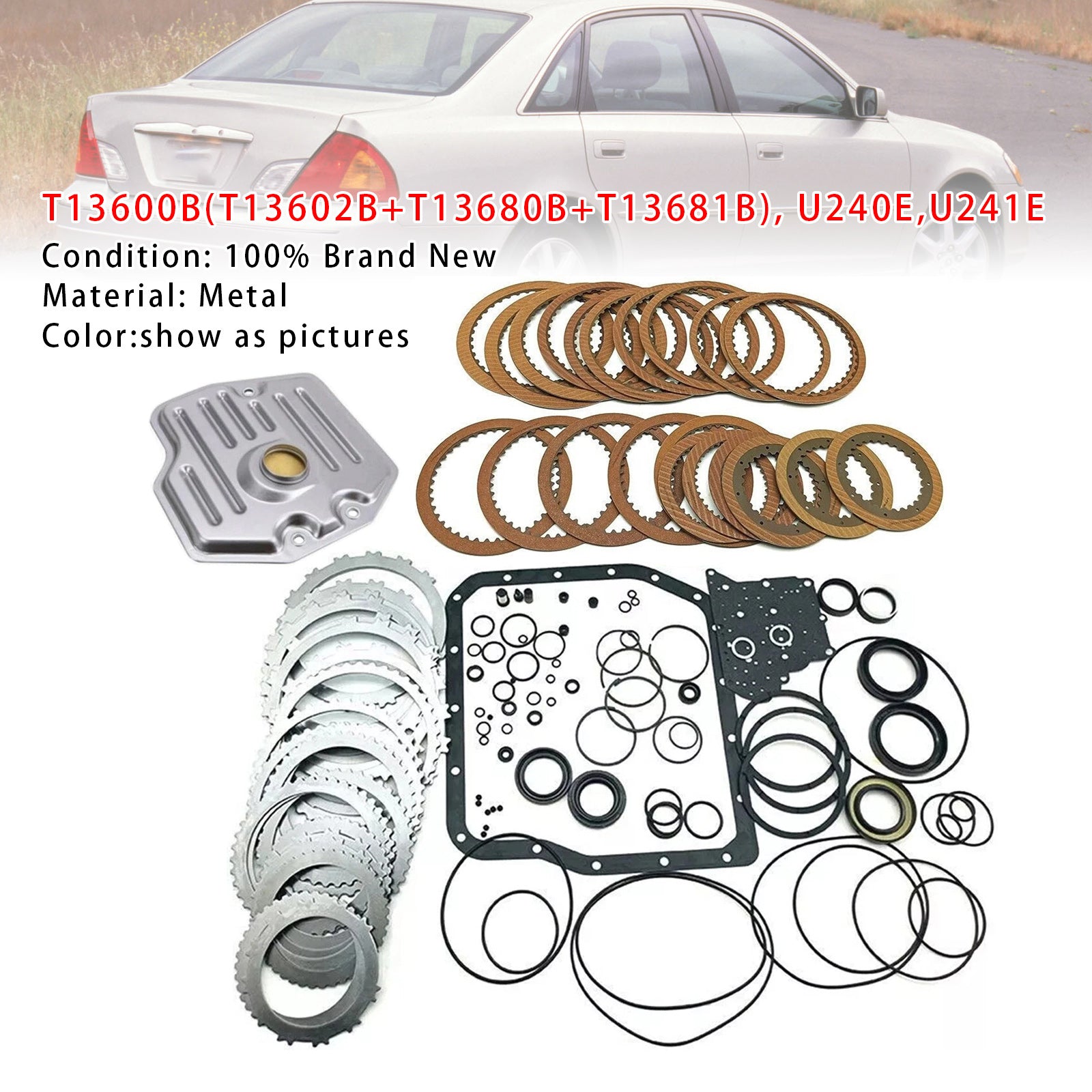 Kit de reconstruction de transmission automatique pour TOYOTA CORONA 2000-2001, joints de disques d'embrayage T13600B U240E U241E