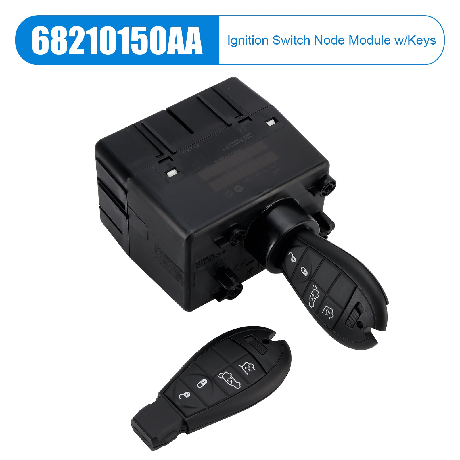 Modulo di interruttore di accensione wireless con tasti per Dodge Ram 1500, 2500 e 3500 2009-2015 (68210150AA e 68210150AB)