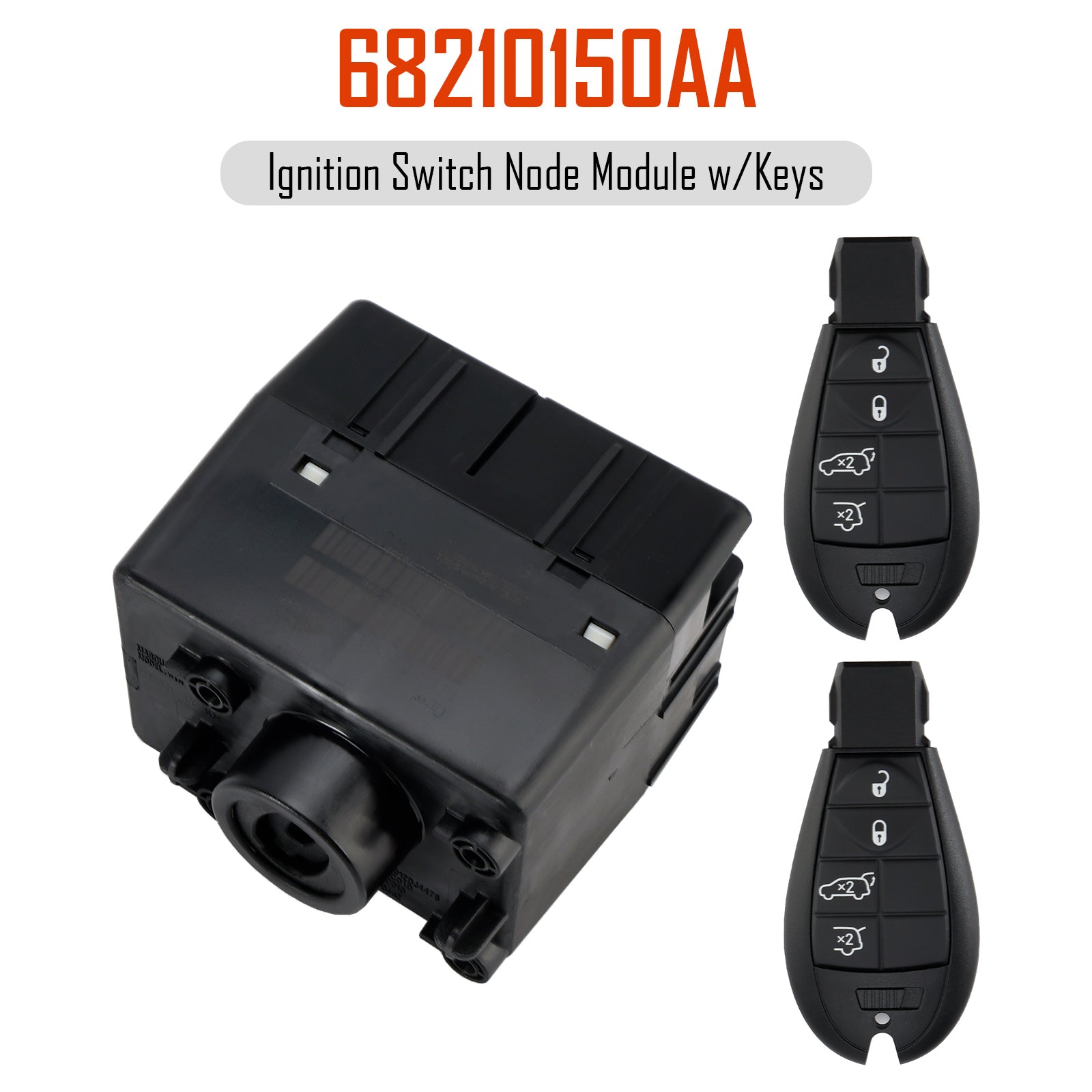 Modulo di interruttore di accensione wireless con tasti per Dodge Ram 1500, 2500 e 3500 2009-2015 (68210150AA e 68210150AB)