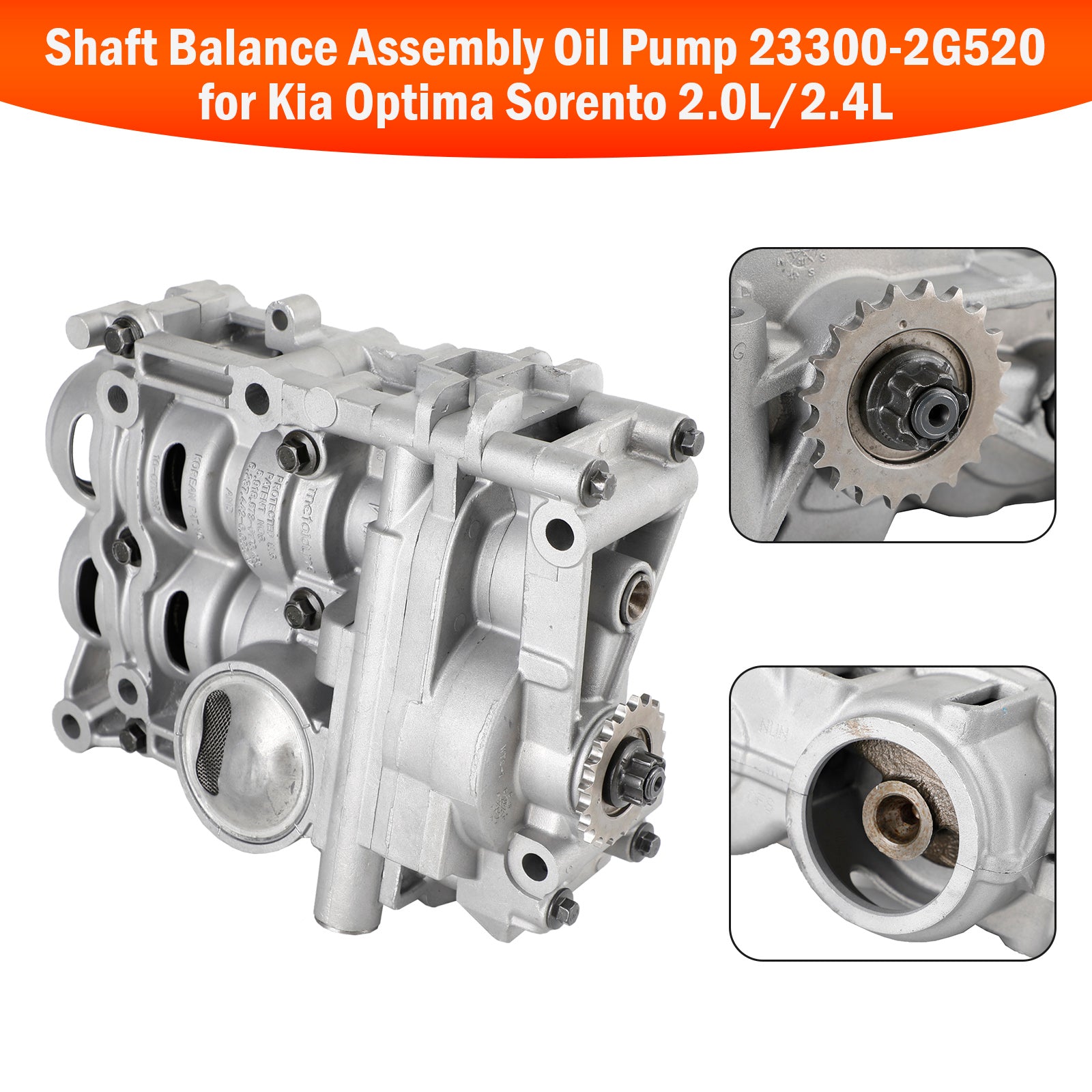 2012-2014 Hyundai Sonata Azera 2.0L/2.4L 'balans' as oliepompsamenstel 23300-2G520