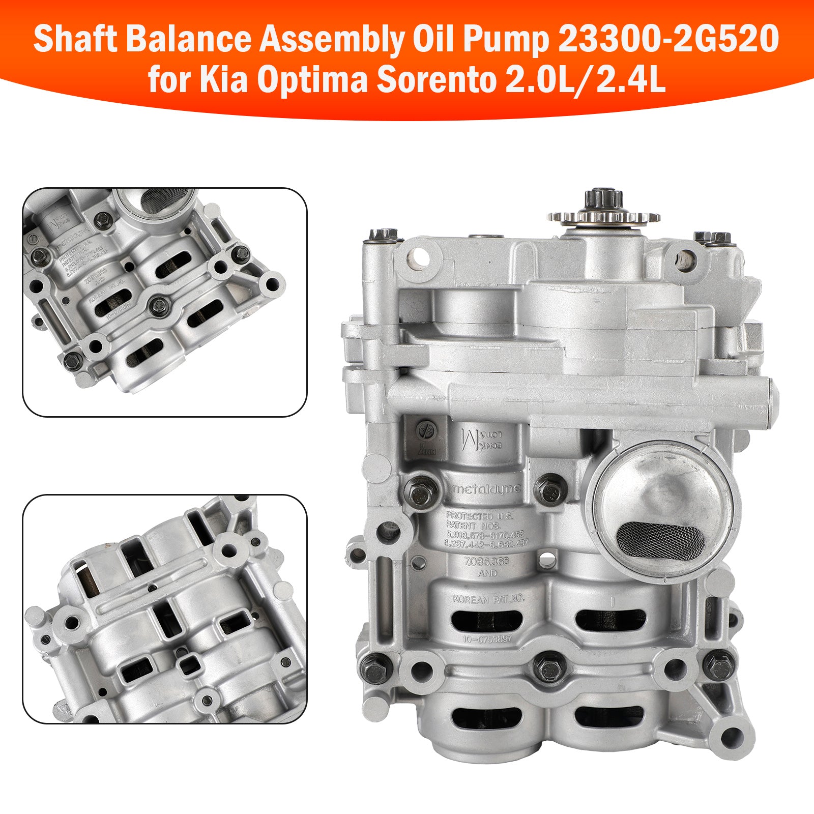 2012-2014 Hyundai Sonata Azera 2.0L/2.4L 'balans' as oliepompsamenstel 23300-2G520