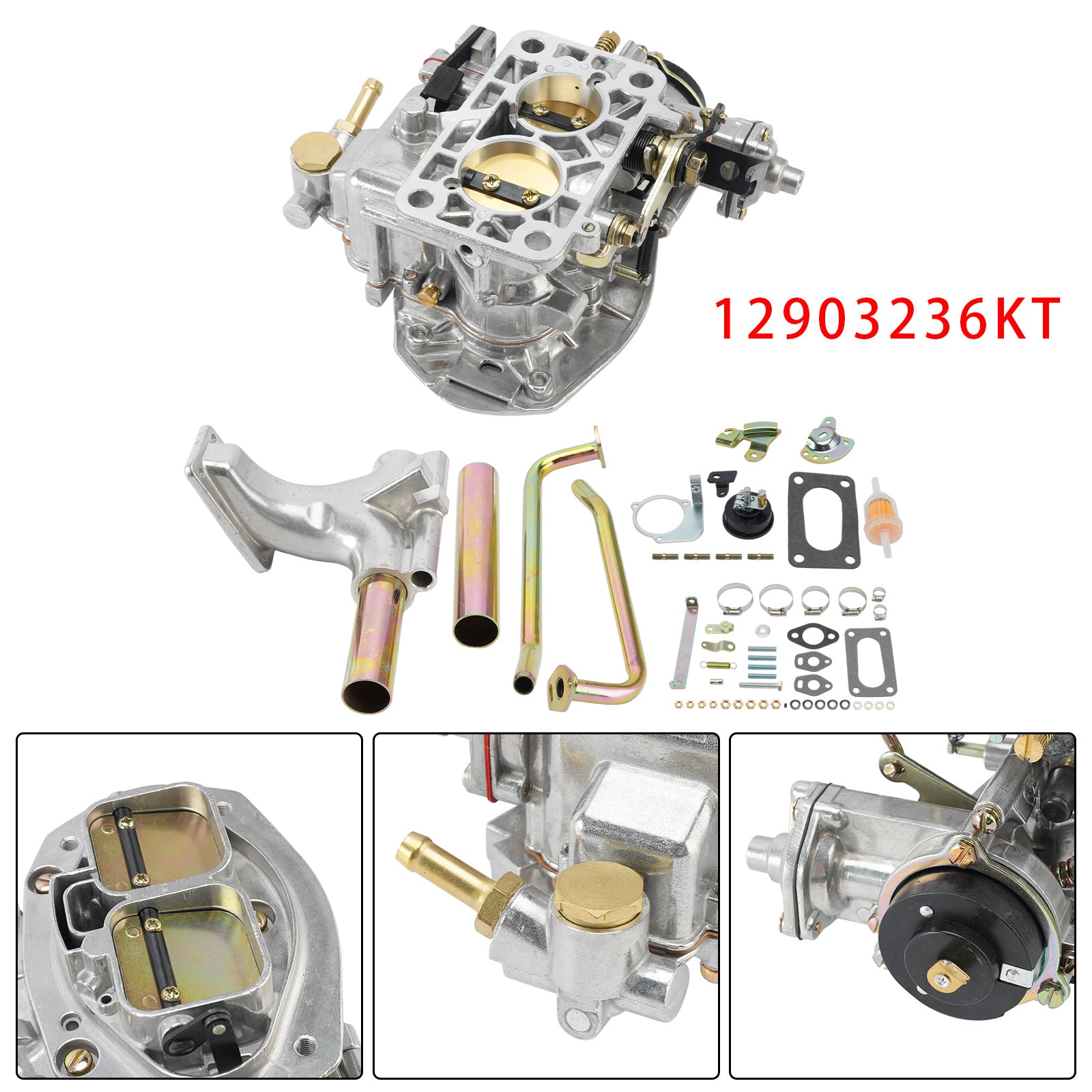 32/36 Progressive DFEV Carb Kit Complete 12903236KT Carburetor Pour VW Type 1