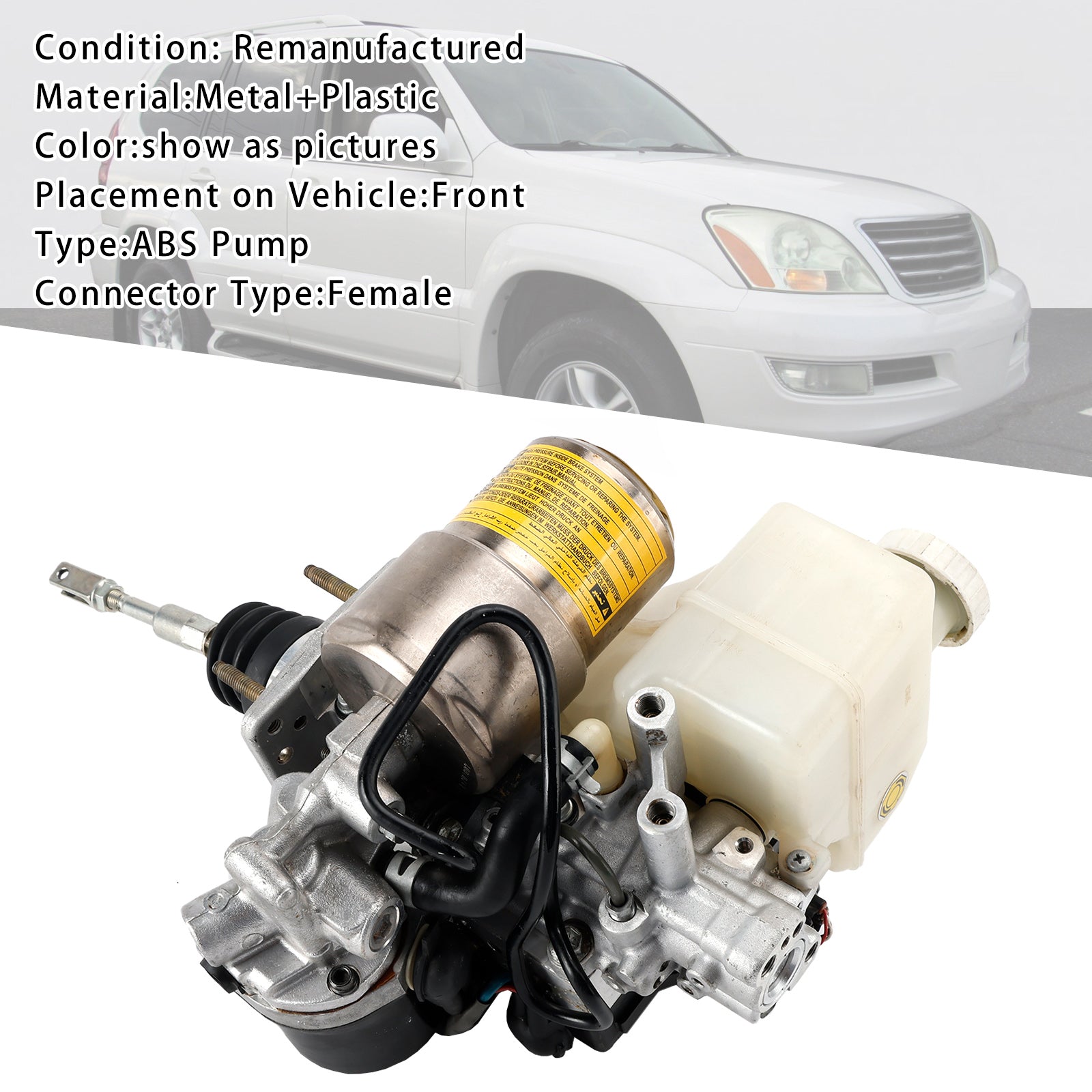 Maître cylindre avec pompe ABS 2003-2005 Toyota 4Runner Pièce générique 47050-60081