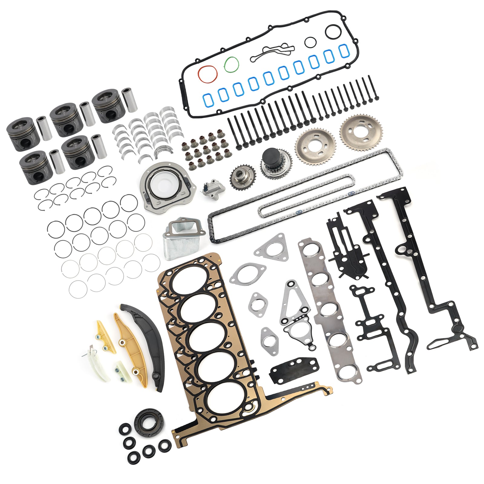 Kit de réfection moteur Mazda BT50 P5AT 3.2L 5 cylindres turbo diesel avec kit de distribution