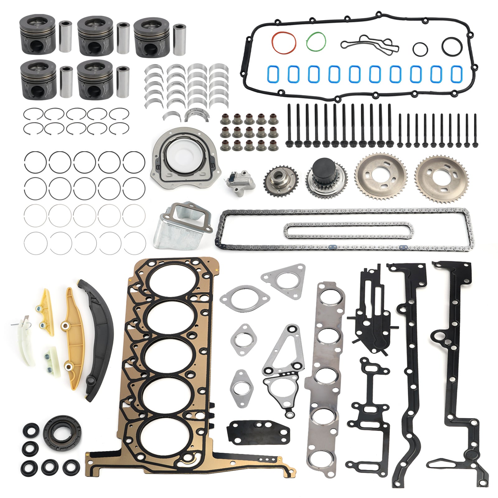 Kit de réfection moteur Ford Ranger P5AT 3.2L 5 cylindres turbo diesel avec kit de distribution