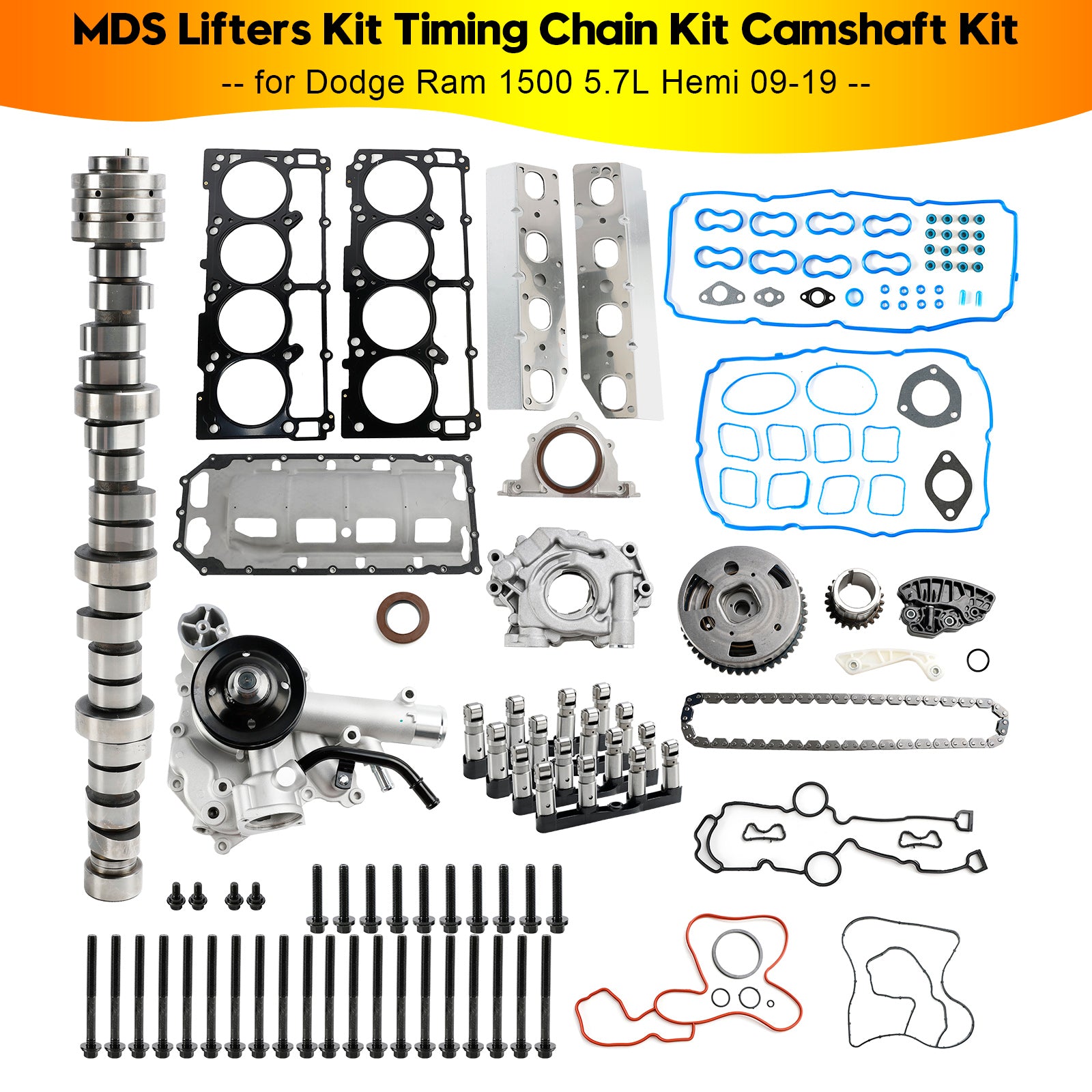 2011-2019 RAM 1500 LARAMIA 5.7L V8 Vino: T Public Kit MDS Distribution Chain Kit Kit 53021726ad