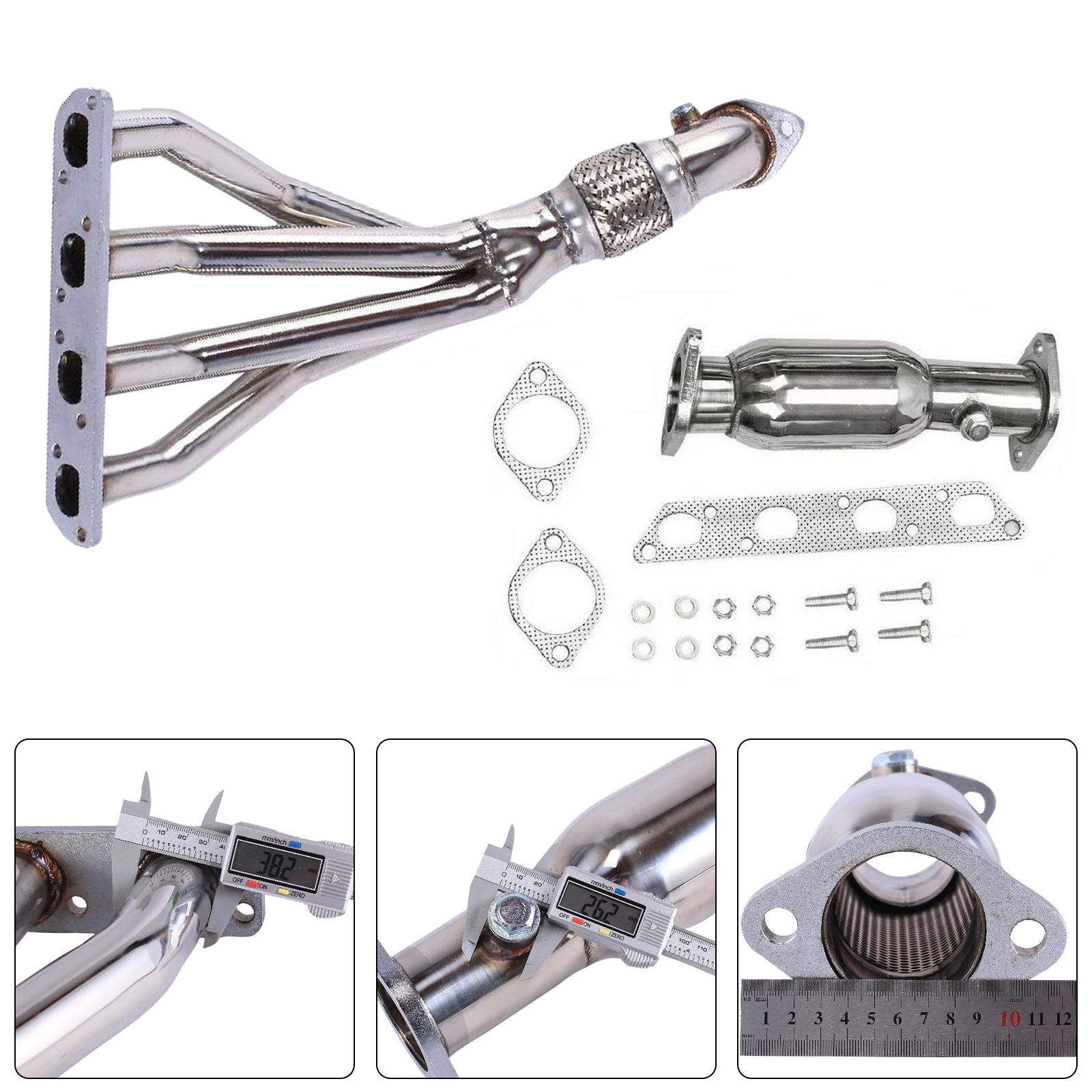 Verzamelaar van&RVS uitlaat voor Mini Cooper R50/R52/R53 2002-2008