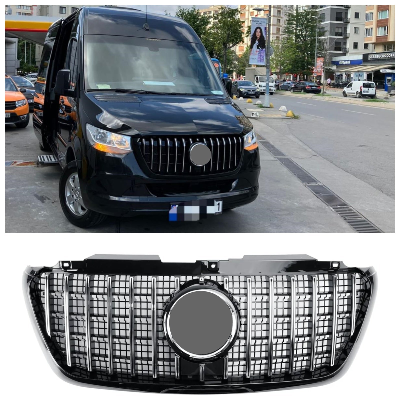 Voorbumpergrille in Mercedes Sprinter-stijl W907 W910 GT 2018