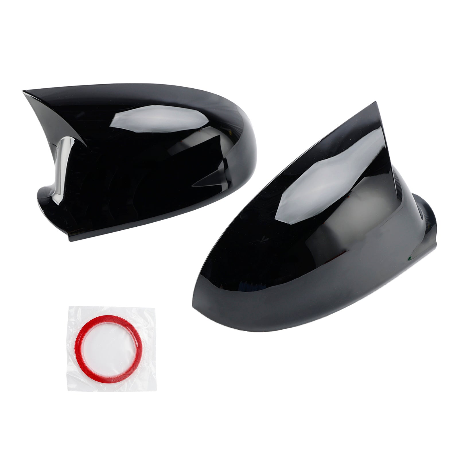 2004-2009 VW Golf MK5 Gloss Black Wing Door Mirror Cover Caps Gauche + Droite 1K0857537
