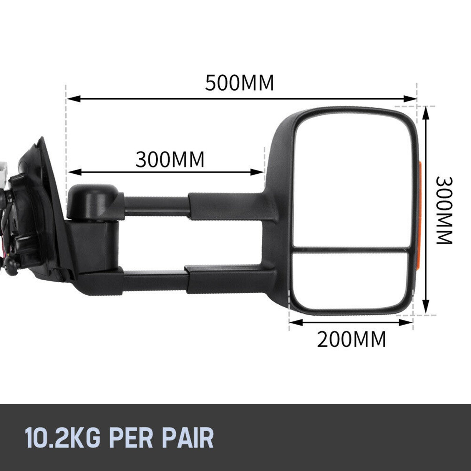 ABS Towing Mirrors - para Ford Ranger PX 2012 -Tis -Este día - Edición personalizada